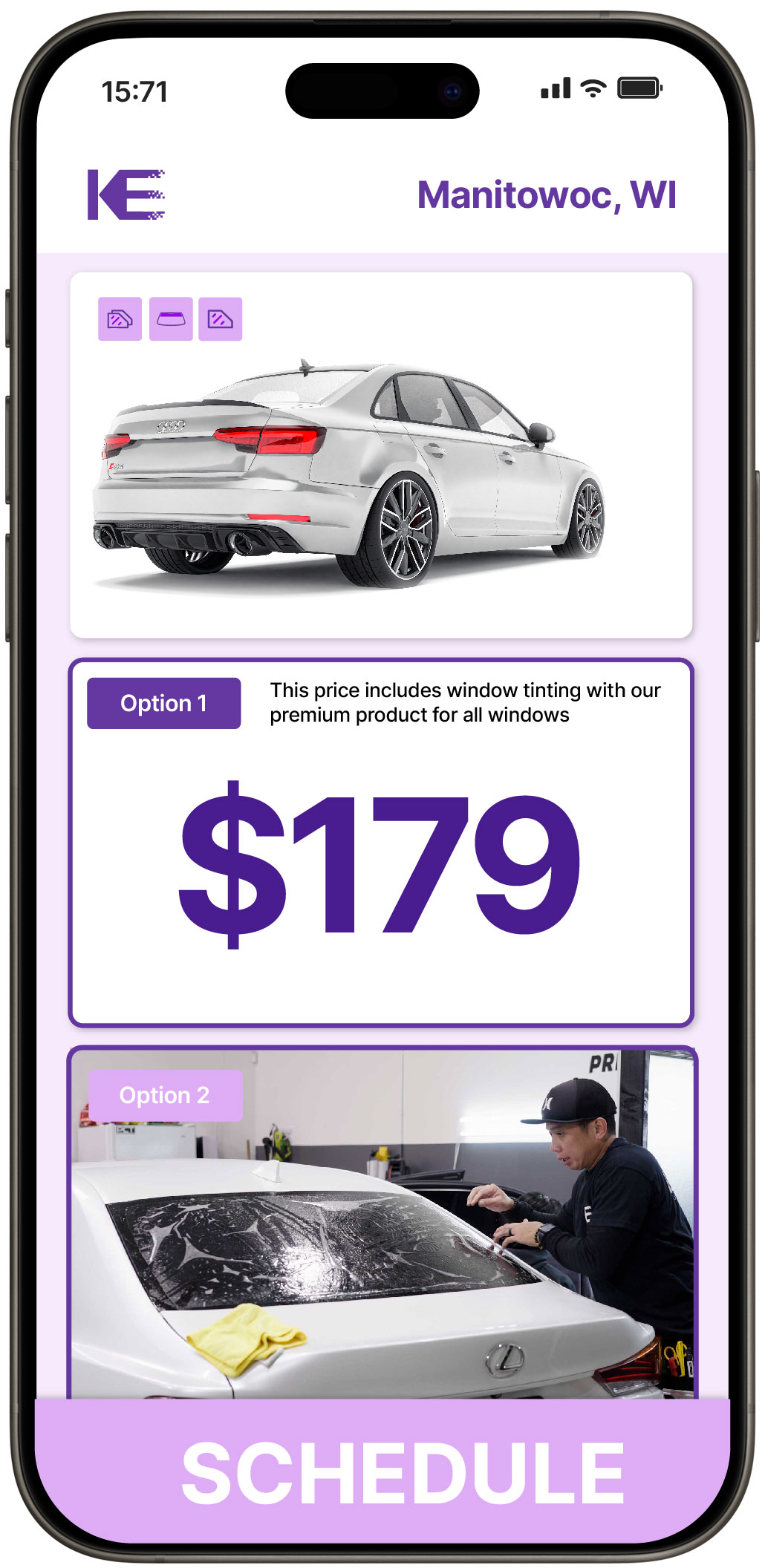 View Reasonable Car Window Tinting Prices in Manitowoc, Wisconsin