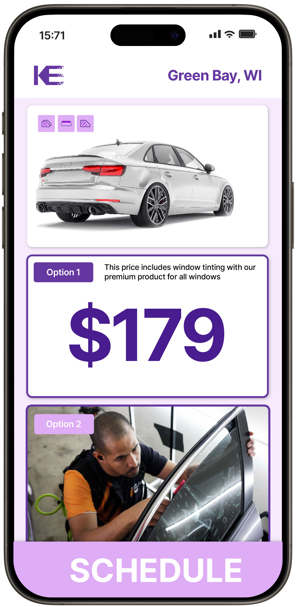 View Reasonable Car Window Tinting Rates in Green Bay, Wisconsin