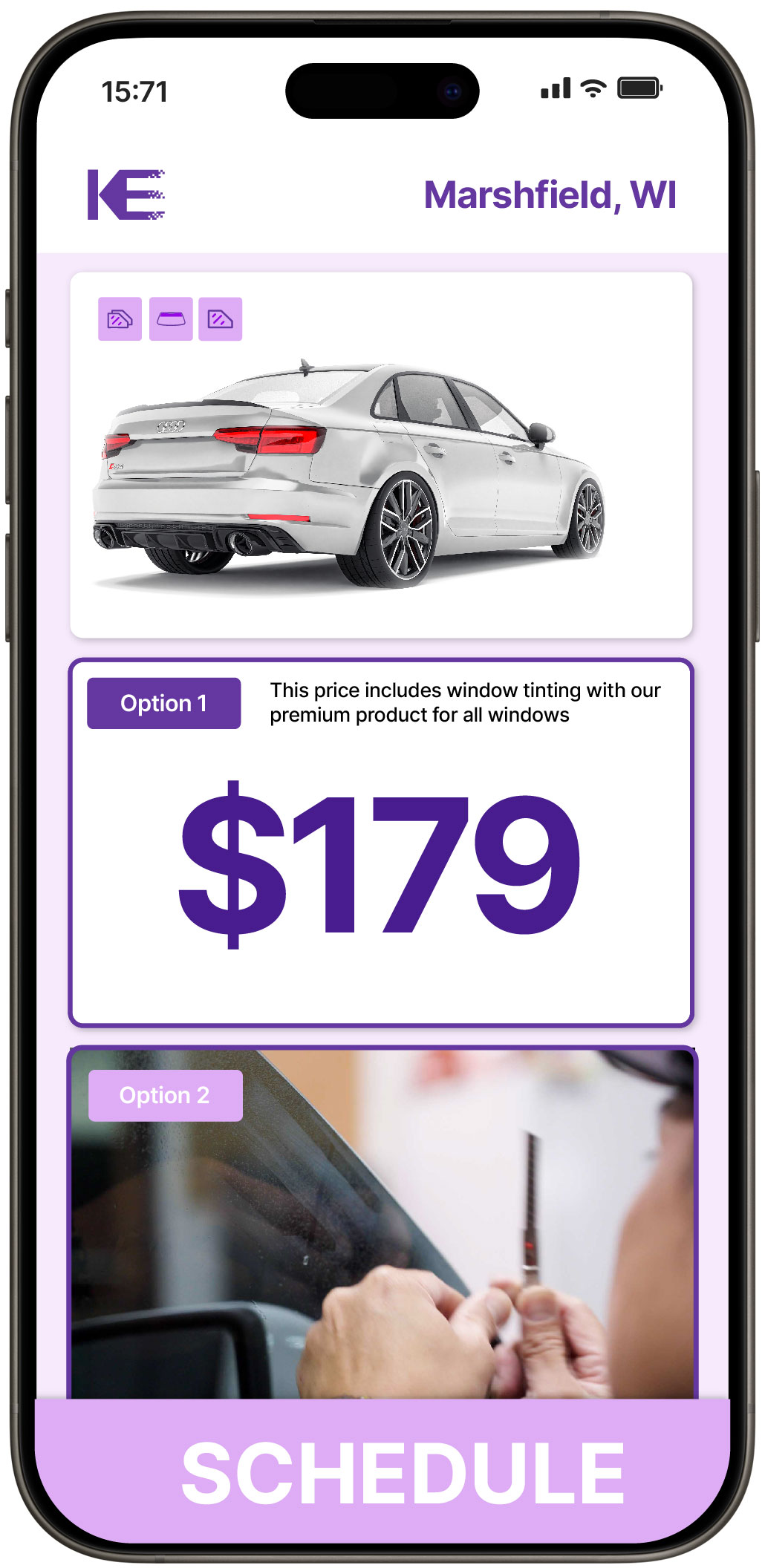 View Affordable Car Window Tinting Prices in Marshfield, Wisconsin