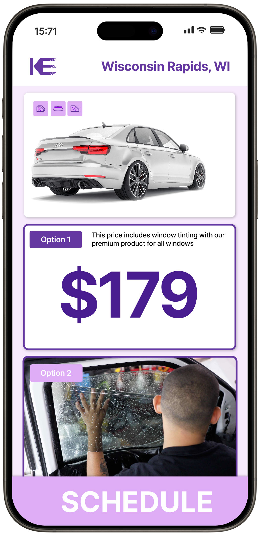 View Affordable Car Window Tinting Costs in Wisconsin Rapids, Wisconsin