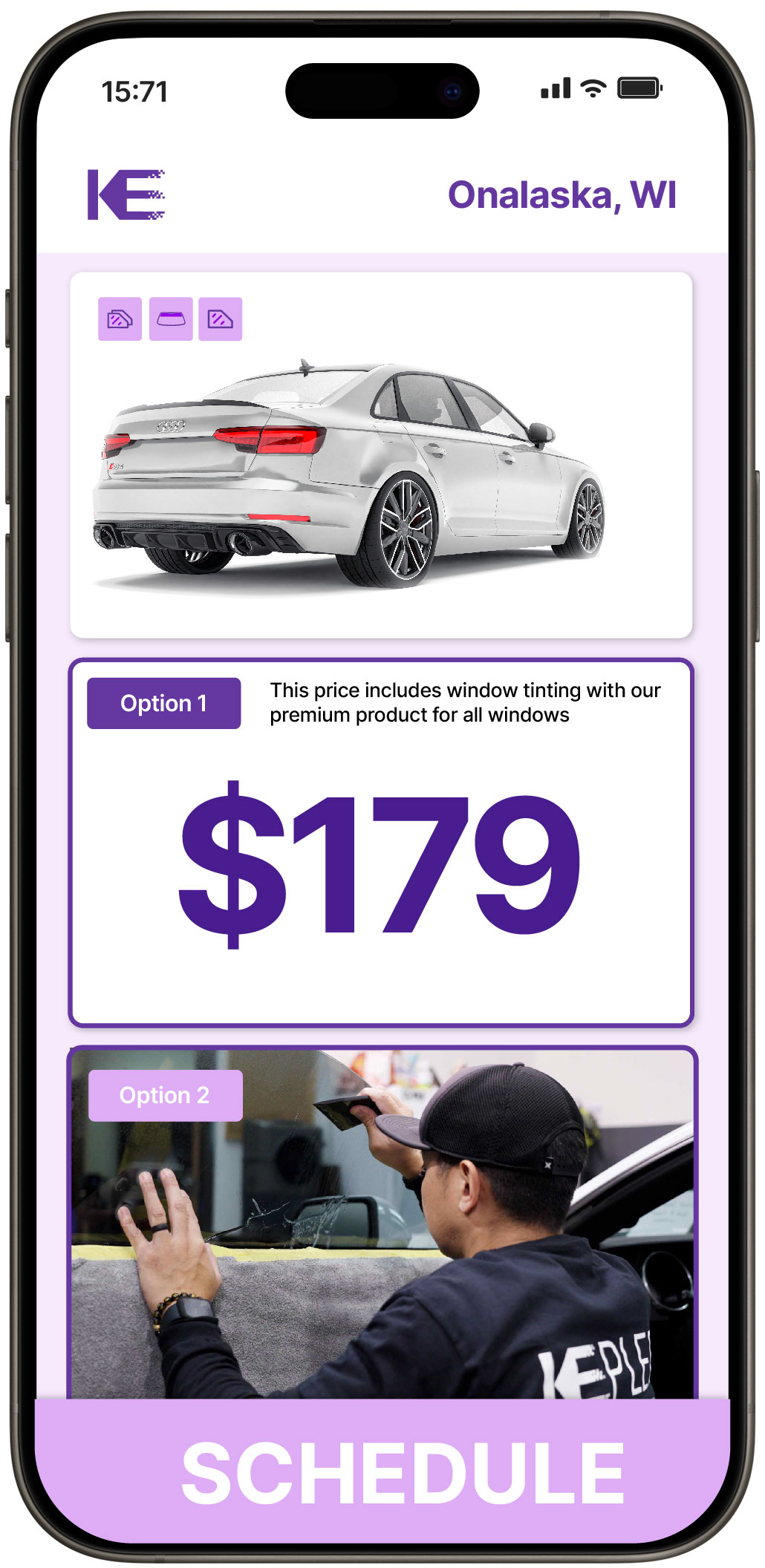 View Competitive Car Window Tinting Prices in Onalaska, Wisconsin
