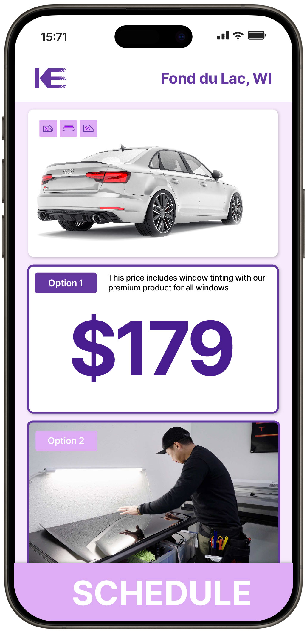 View Reasonable Car Window Tinting Rates in Fond du Lac, Wisconsin