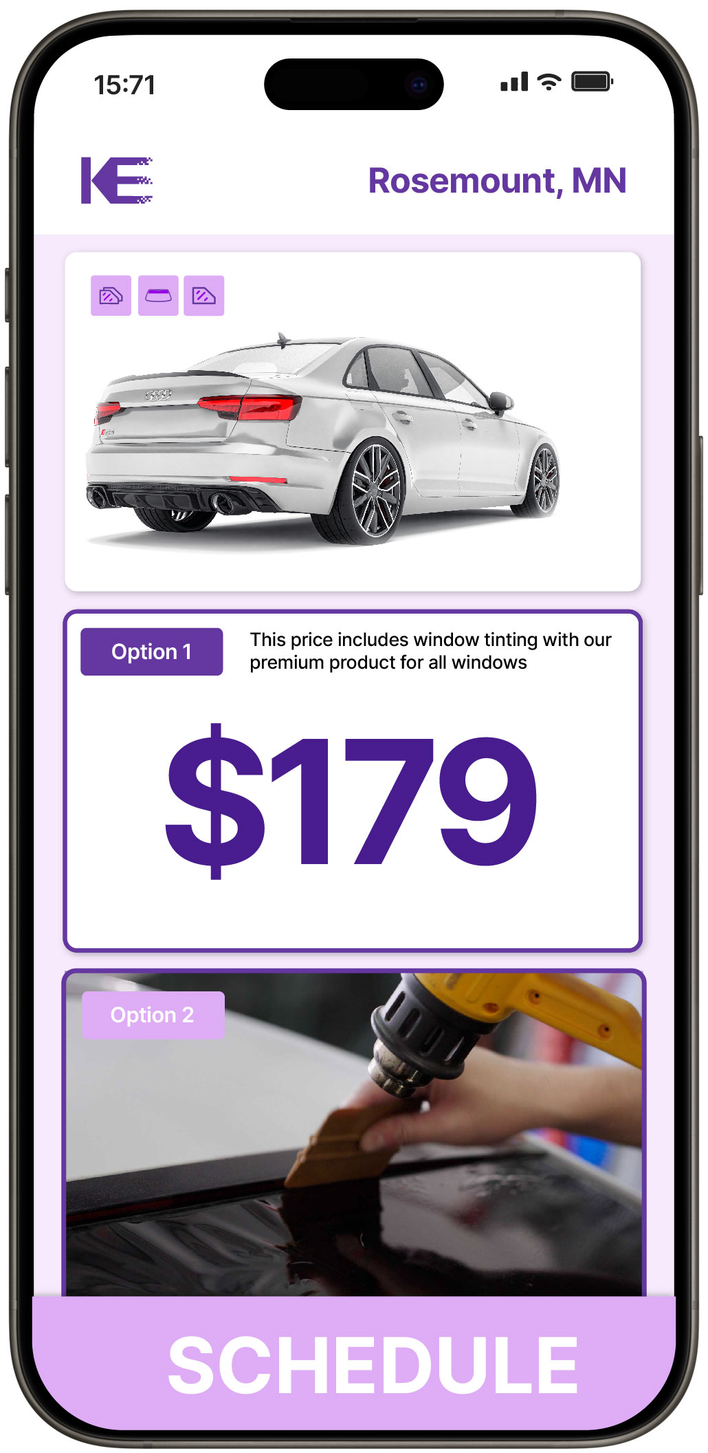 View Affordable Car Window Tinting Rates in Rosemount, Minnesota