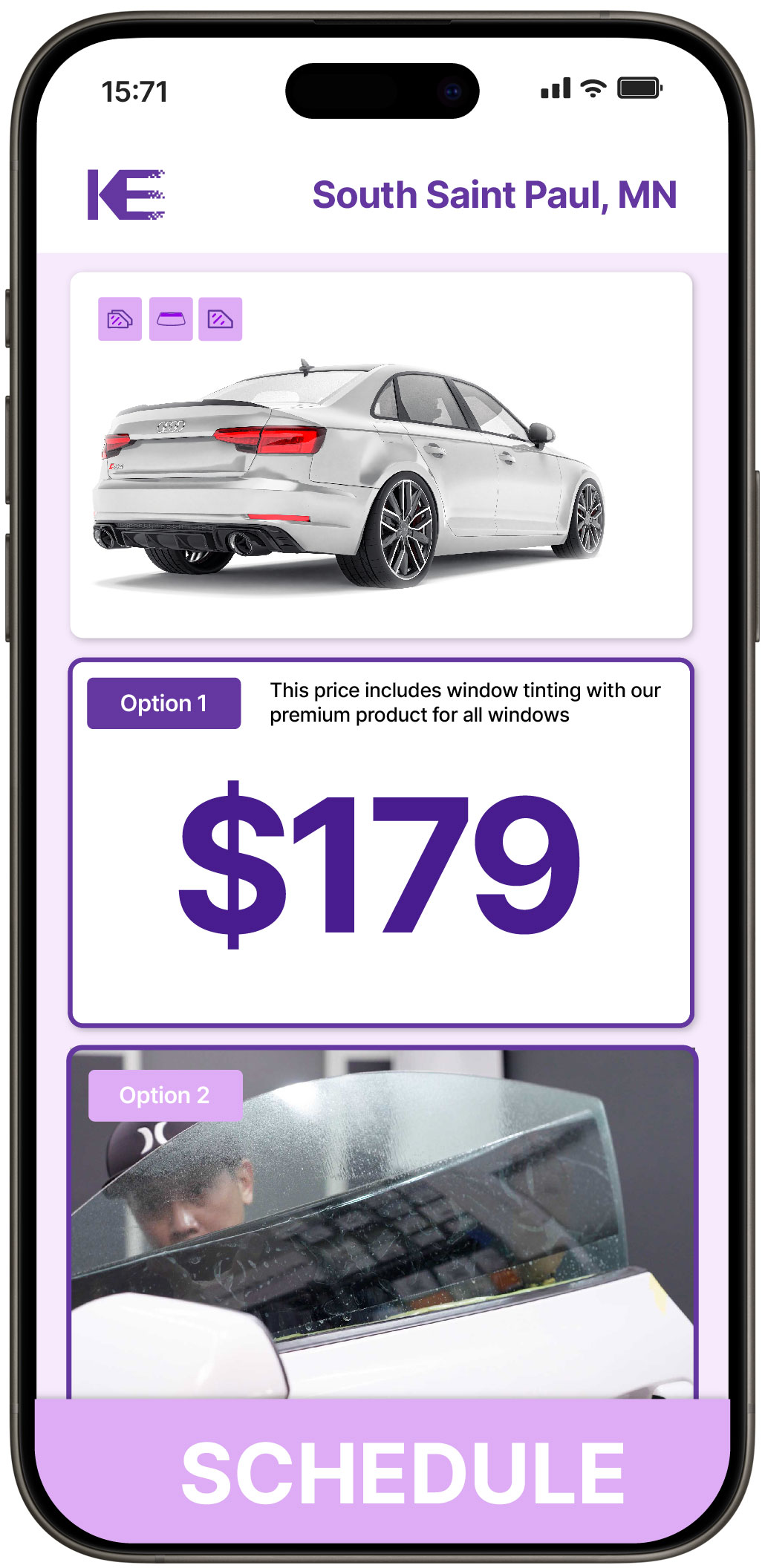 View Competitive Car Window Tinting Prices in South Saint Paul, Minnesota
