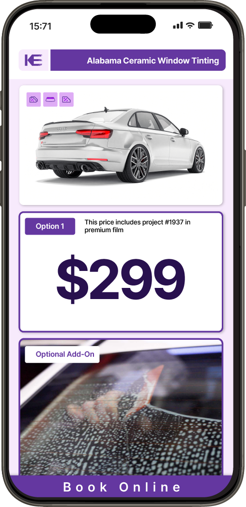 View Competitive Car Window Tinting Prices in Alabama