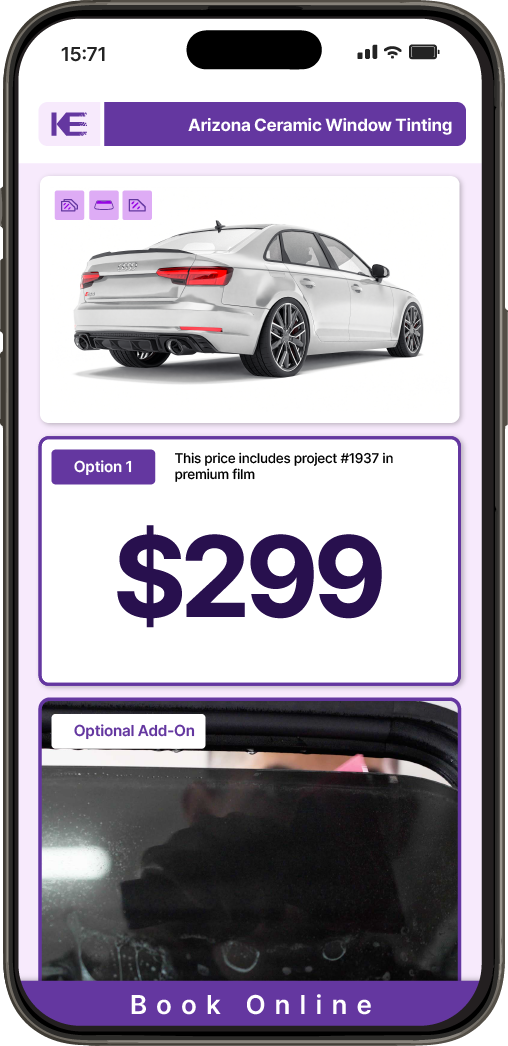 View Competitive Car Window Tinting Prices in Arizona