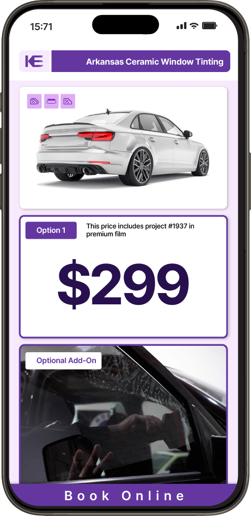 View Competitive Car Window Tinting Prices in Arkansas