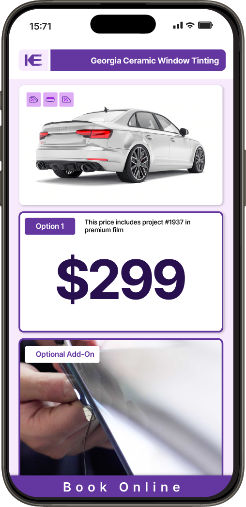 View Competitive Car Window Tinting Prices in Georgia