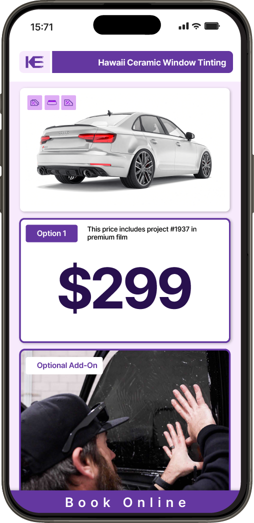 View Competitive Car Window Tinting Prices in Hawaii