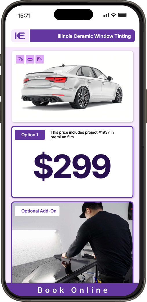 View Competitive Car Window Tinting Prices in Illinois