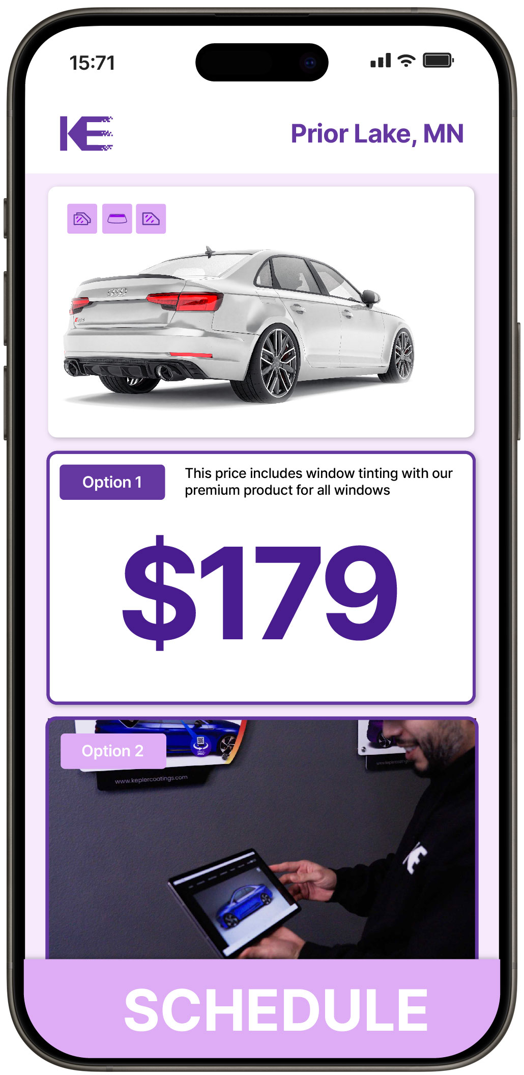View Affordable Car Window Tinting Rates in Prior Lake, Minnesota