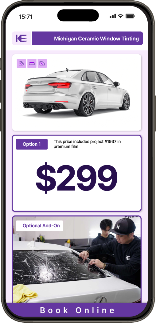 View Competitive Car Window Tinting Prices in Michigan