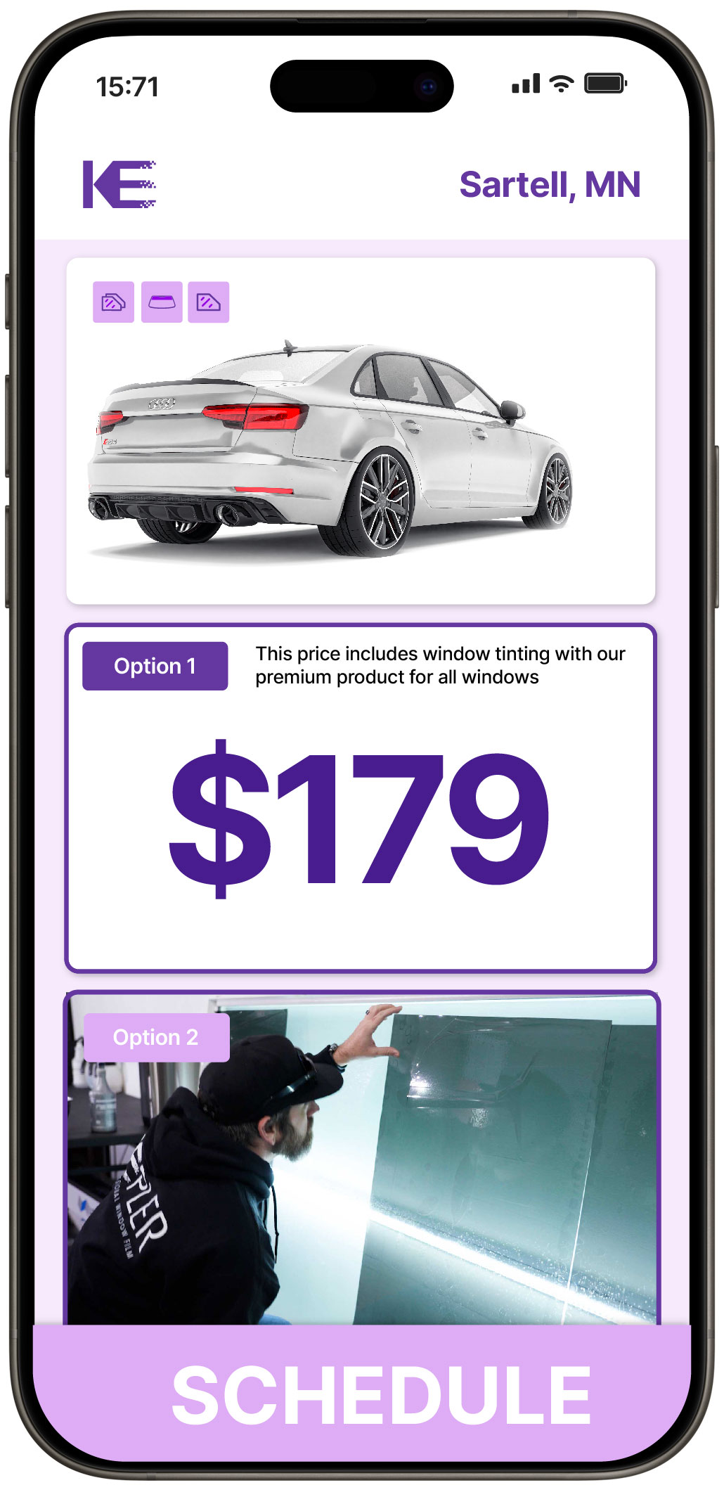 View Affordable Car Window Tinting Prices in Sartell, Minnesota