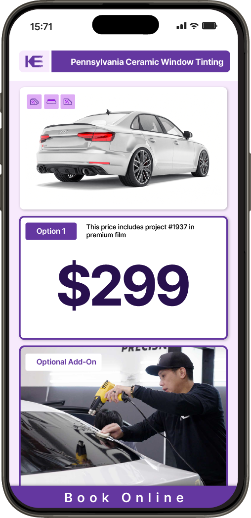 View Competitive Car Window Tinting Prices in Pennsylvania