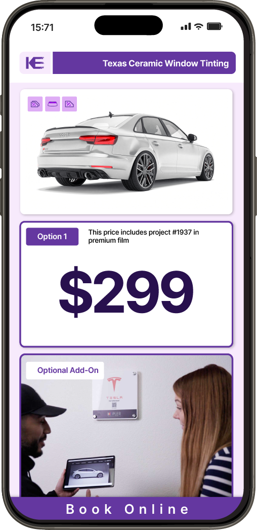 View Competitive Car Window Tinting Prices in Texas