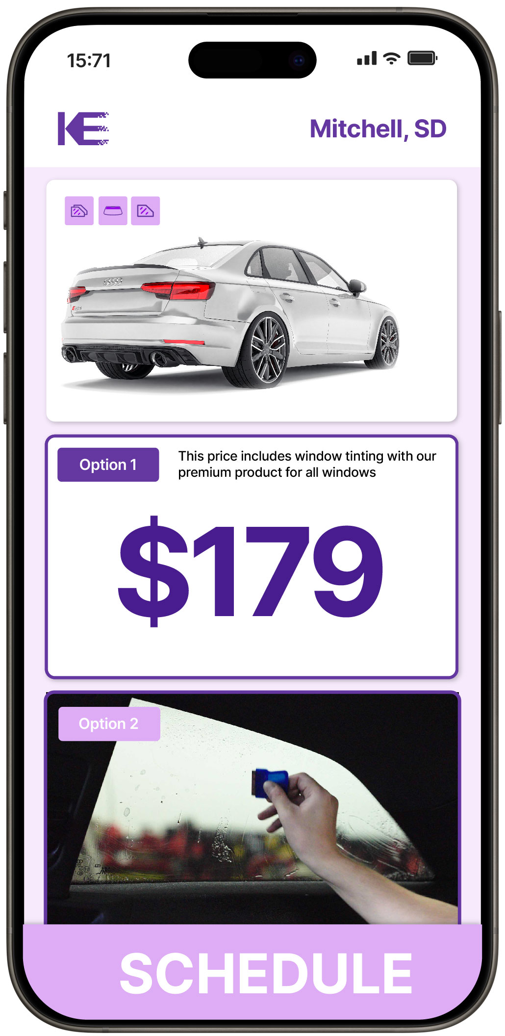 View Competitive Car Window Tinting Costs in Mitchell, South Dakota