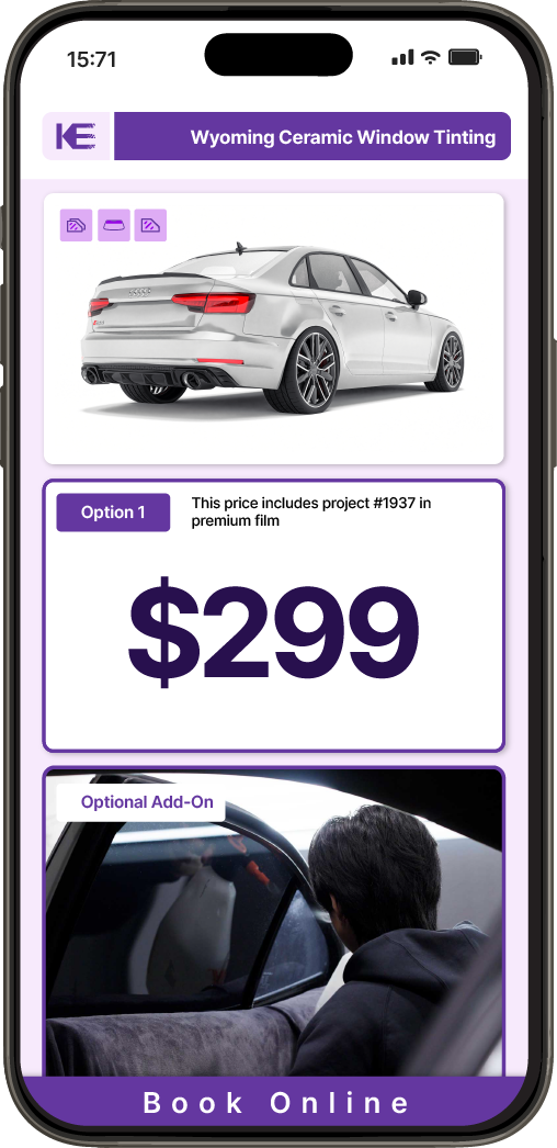 View Competitive Car Window Tinting Prices in Wyoming