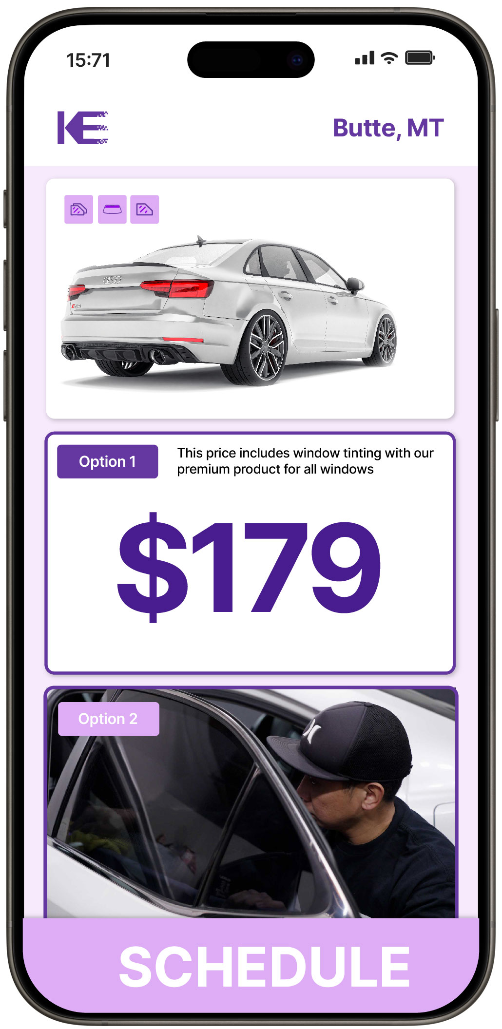 View Competitive Car Window Tinting Rates in Butte, Montana