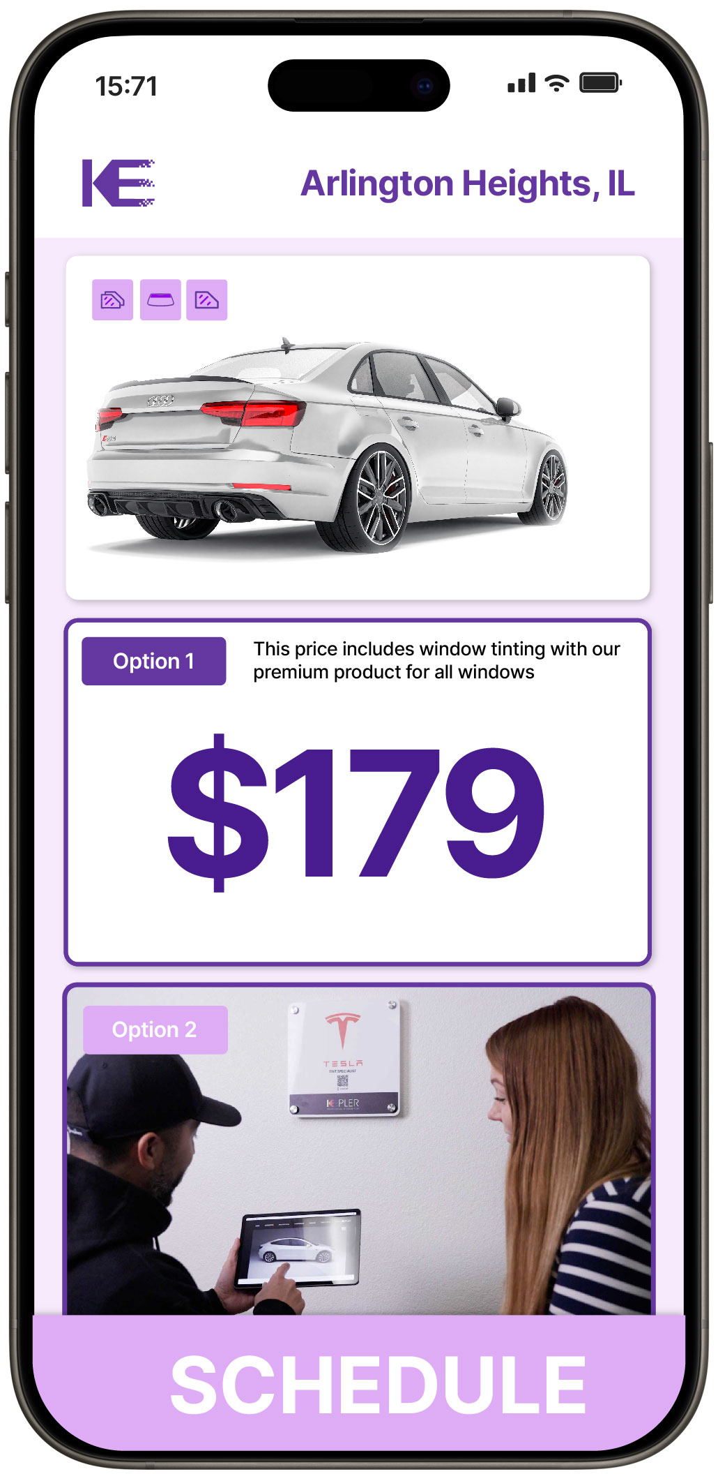 View Reasonable Car Window Tinting Prices in Arlington Heights, Illinois