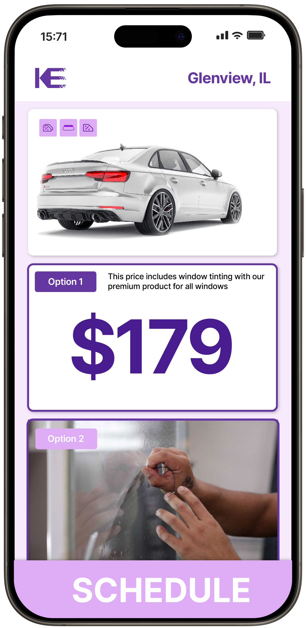View Affordable Car Window Tinting Prices in Glenview, Illinois
