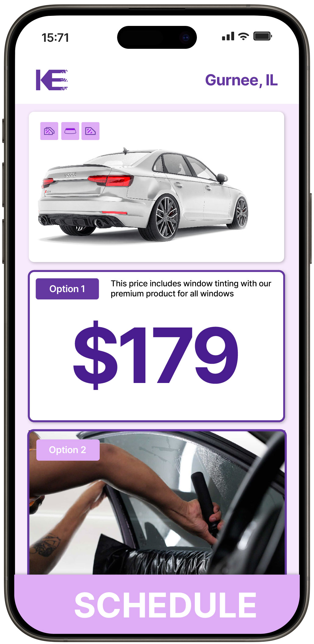View Competitive Car Window Tinting Rates in Gurnee, Illinois