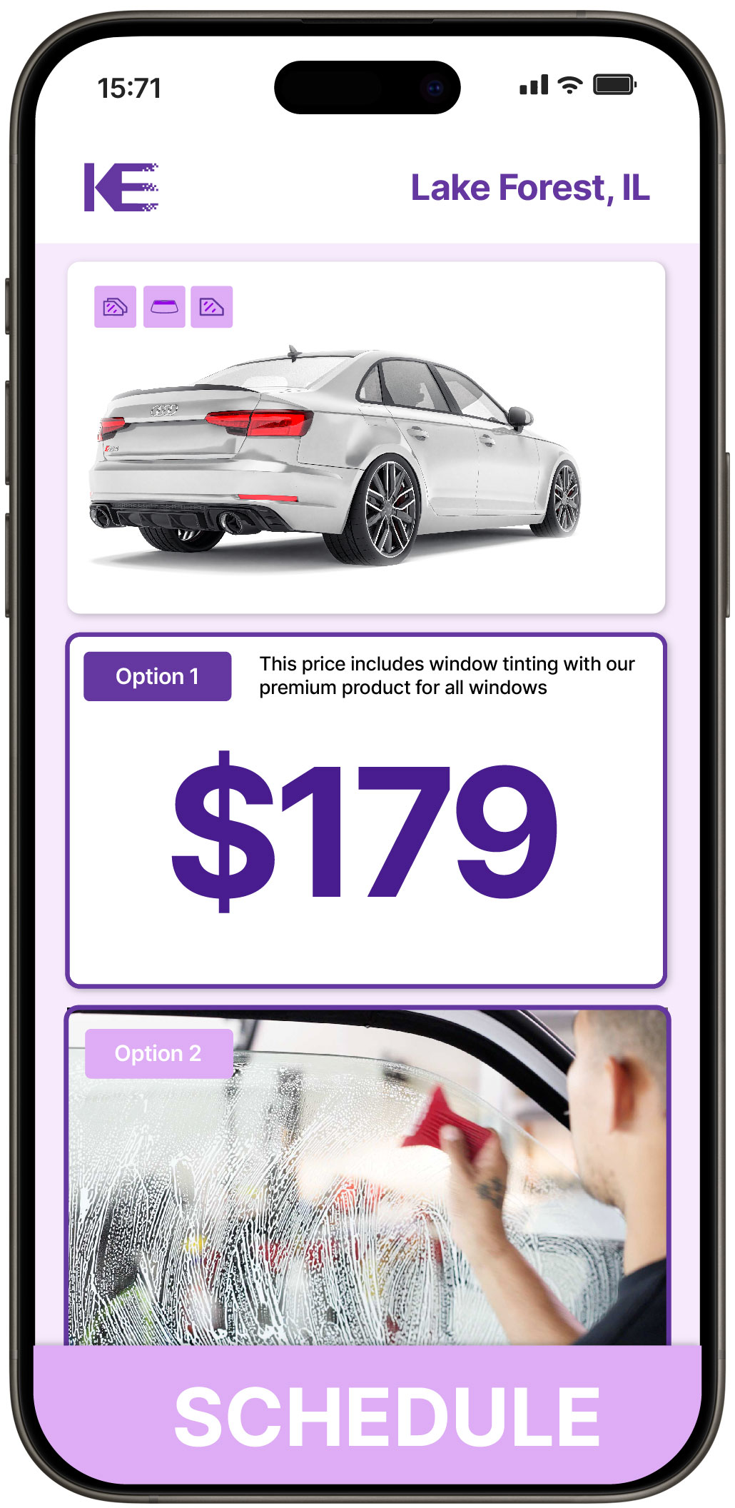 View Reasonable Car Window Tinting Rates in Lake Forest, Illinois