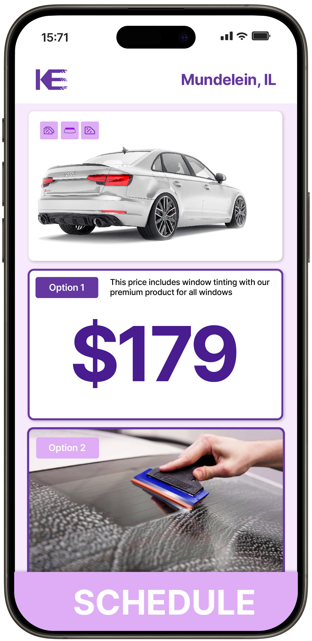 View Competitive Car Window Tinting Prices in Mundelein, Illinois