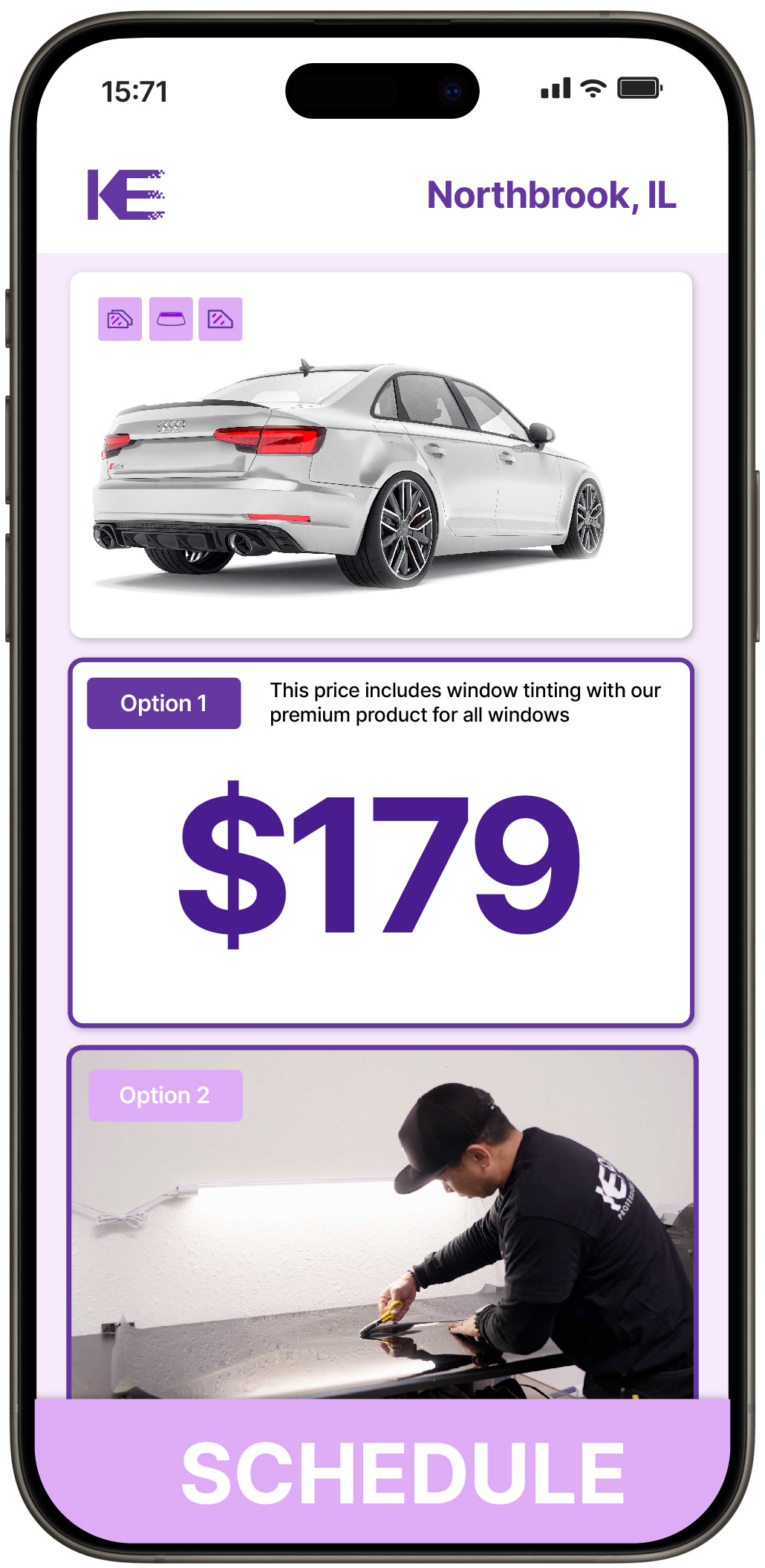 View Affordable Car Window Tinting Costs in Northbrook, Illinois