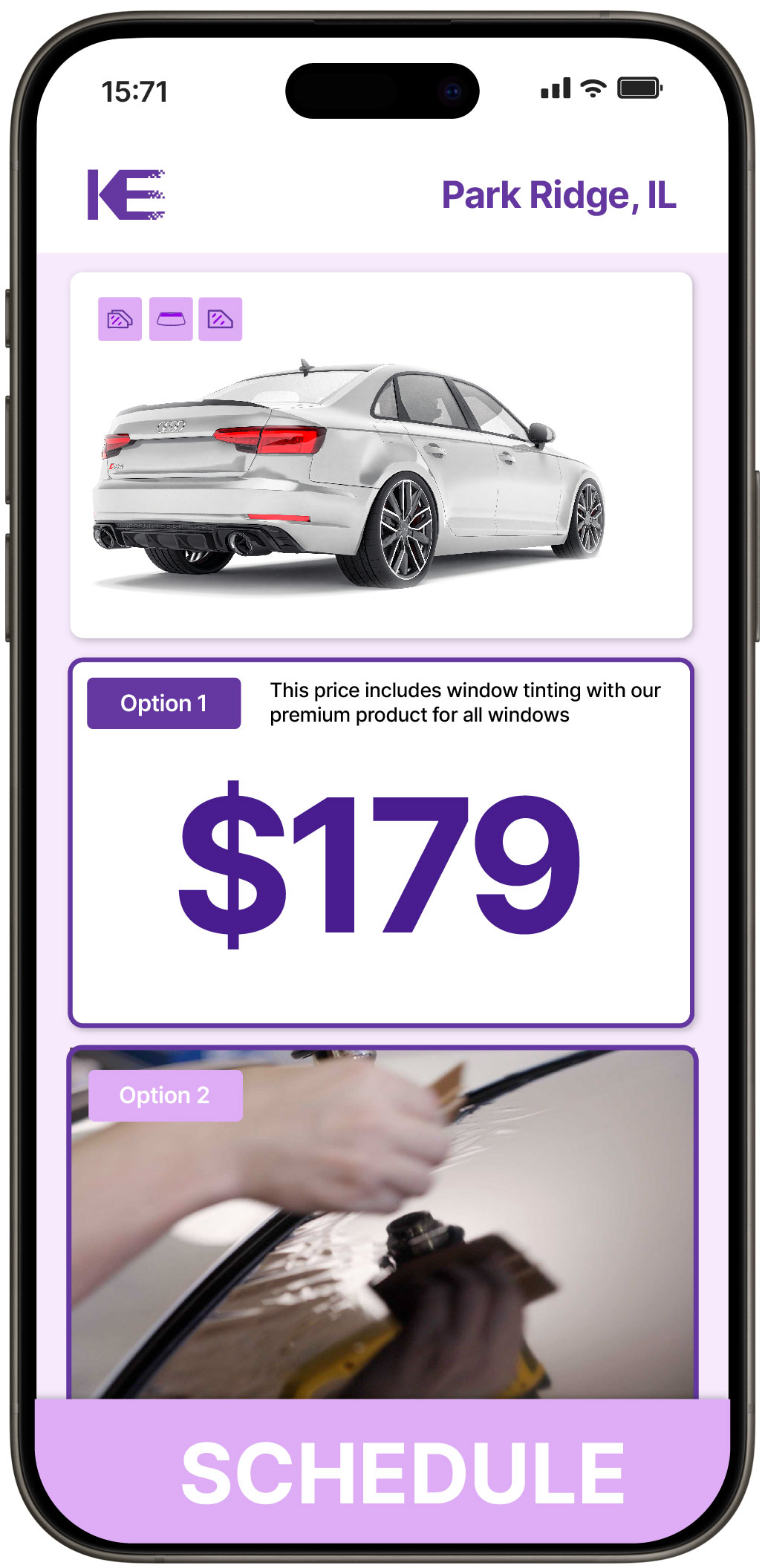 View Competitive Car Window Tinting Prices in Park Ridge, Illinois