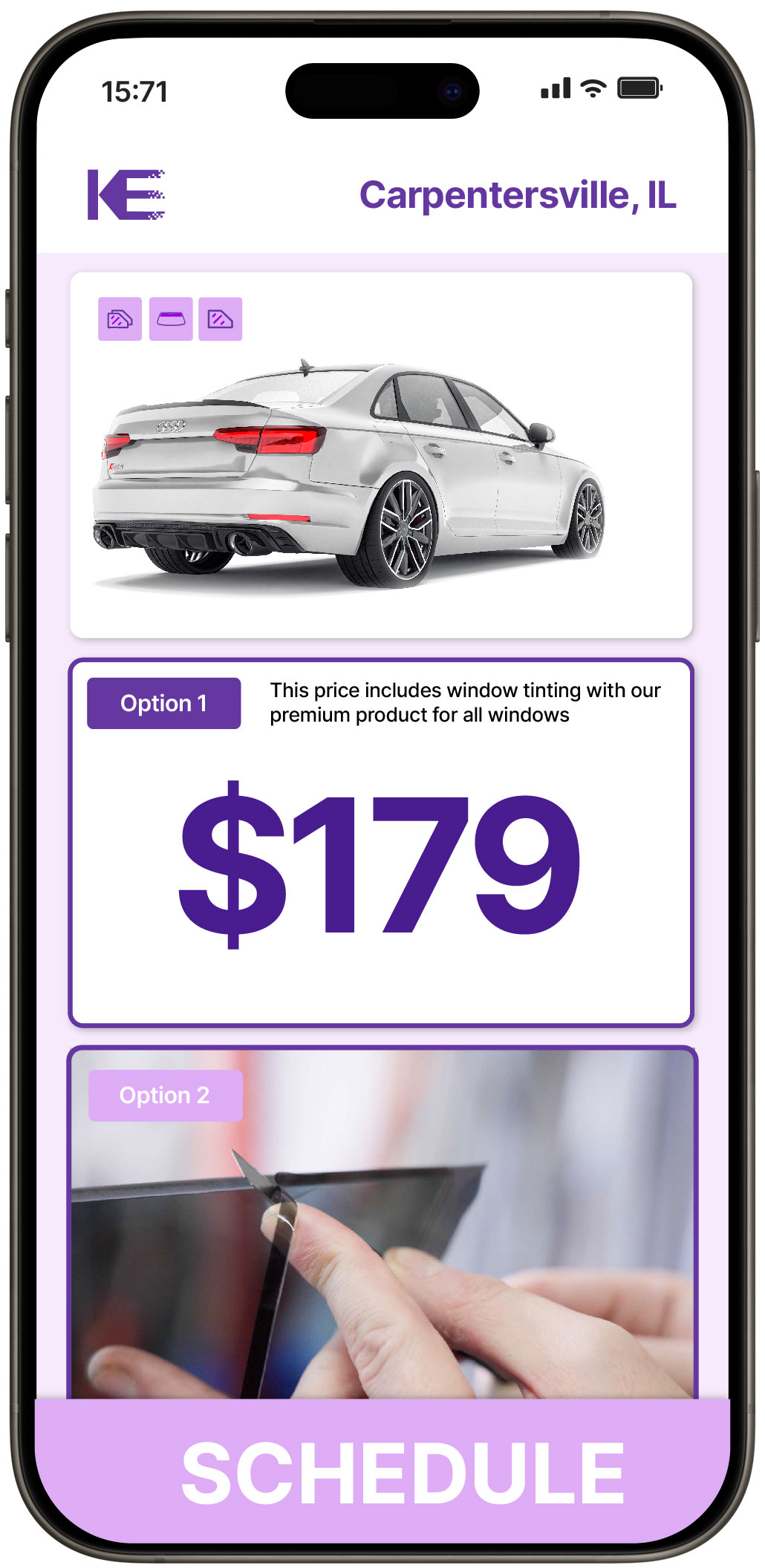 View Reasonable Car Window Tinting Prices in Carpentersville, Illinois