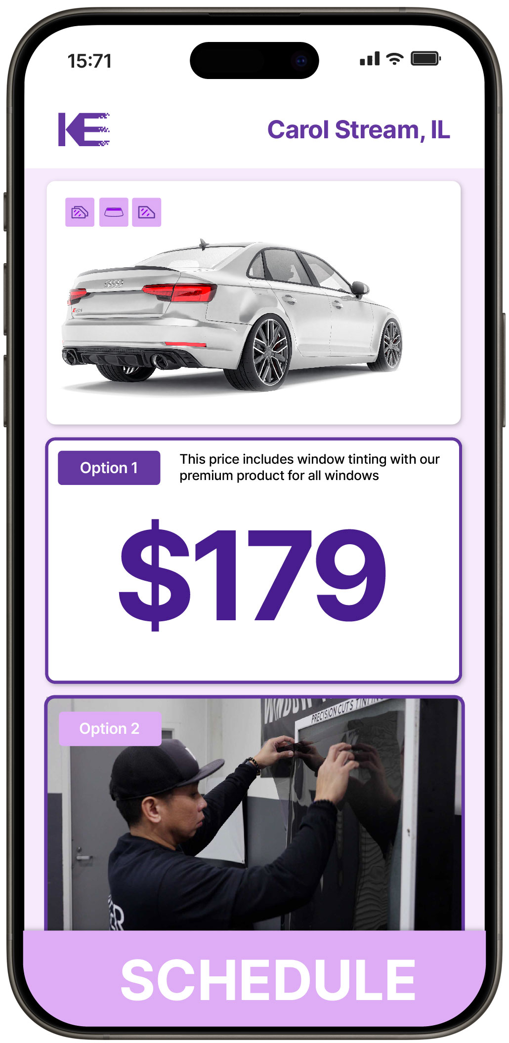 View Reasonable Car Window Tinting Prices in Carol Stream, Illinois
