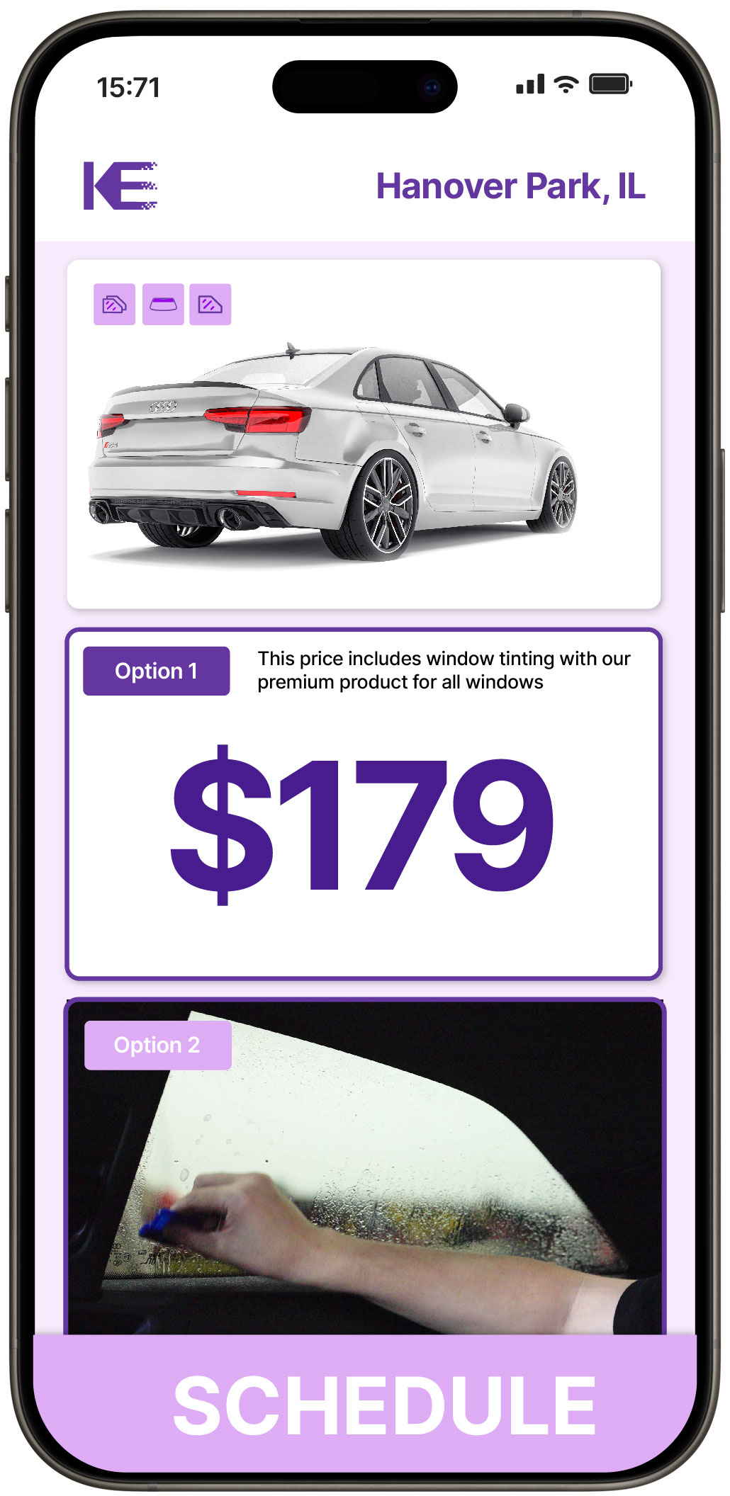 View Competitive Car Window Tinting Costs in Hanover Park, Illinois