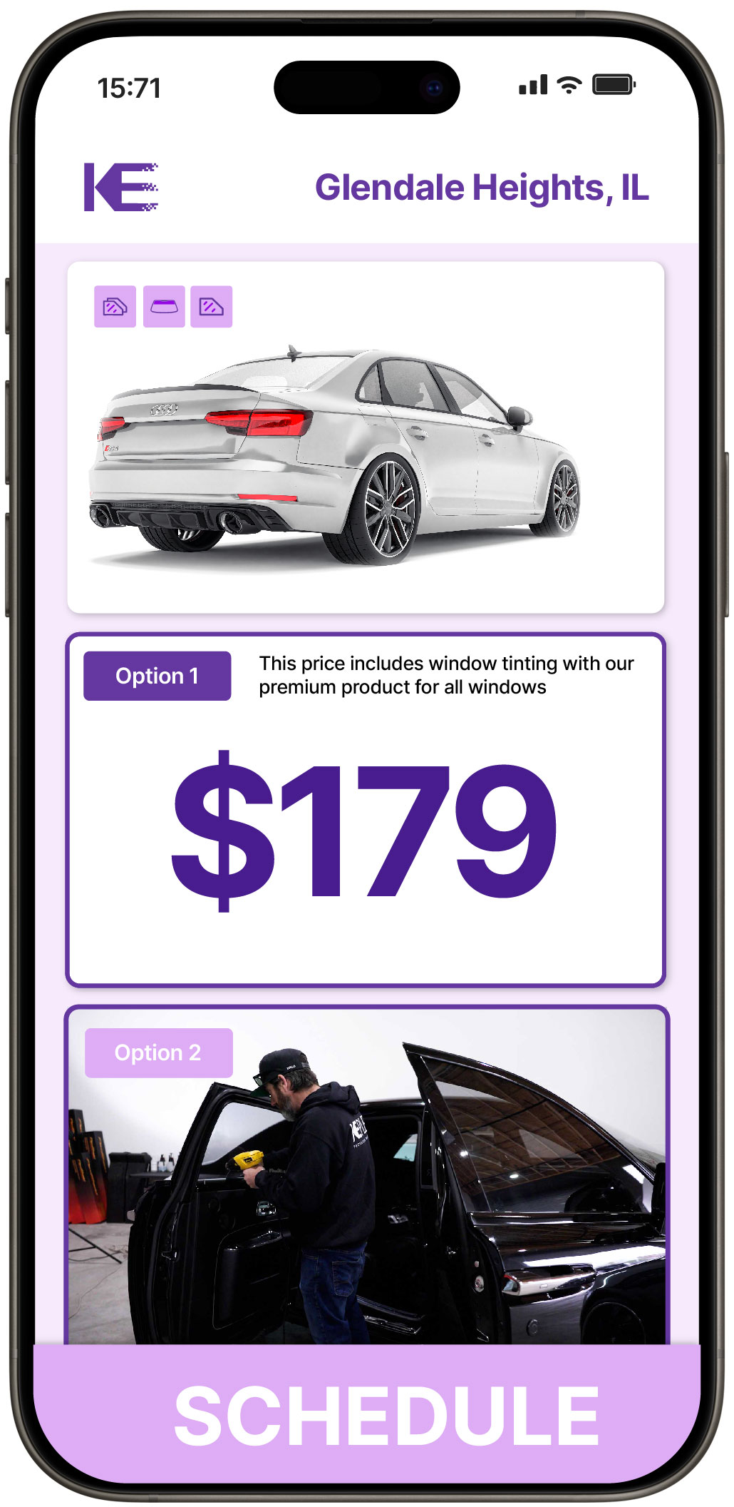 View Affordable Car Window Tinting Costs in Glendale Heights, Illinois