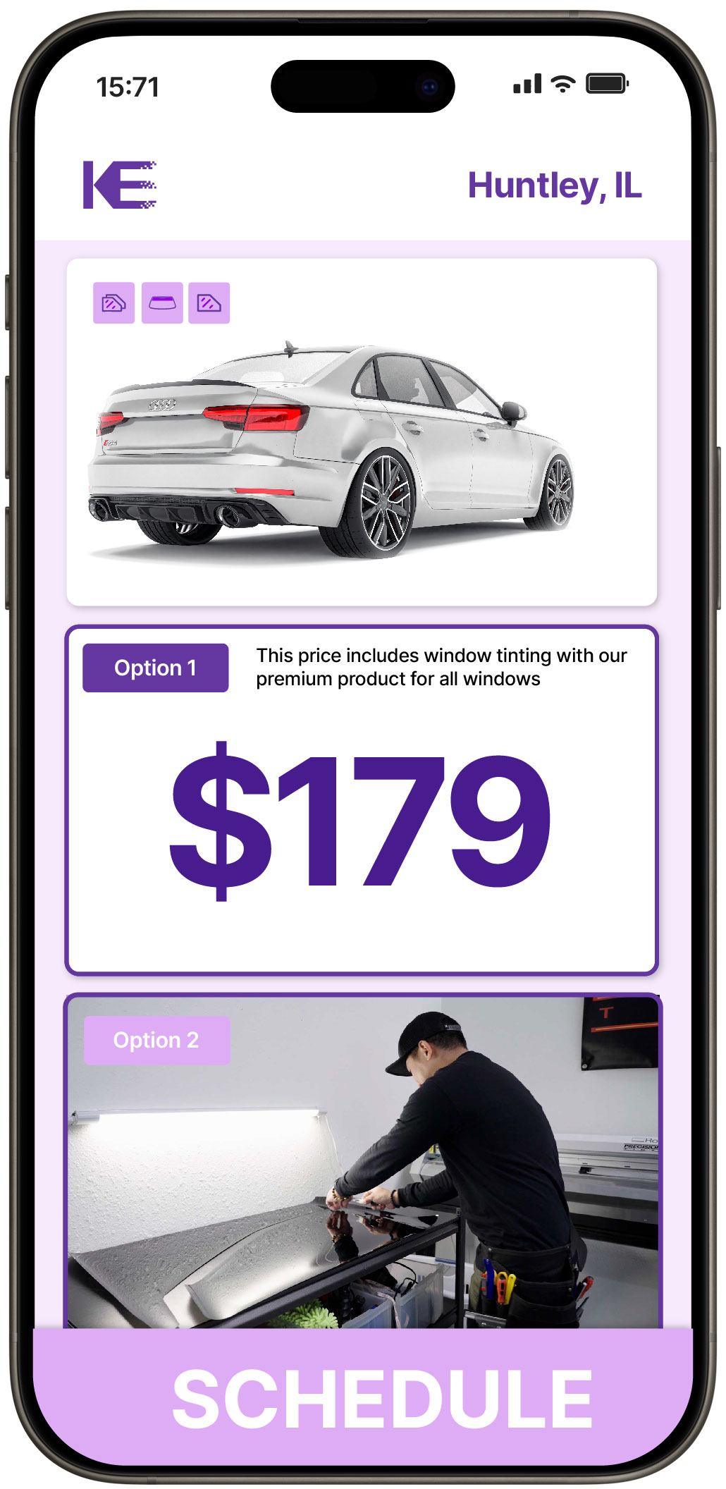 View Reasonable Car Window Tinting Rates in Huntley, Illinois