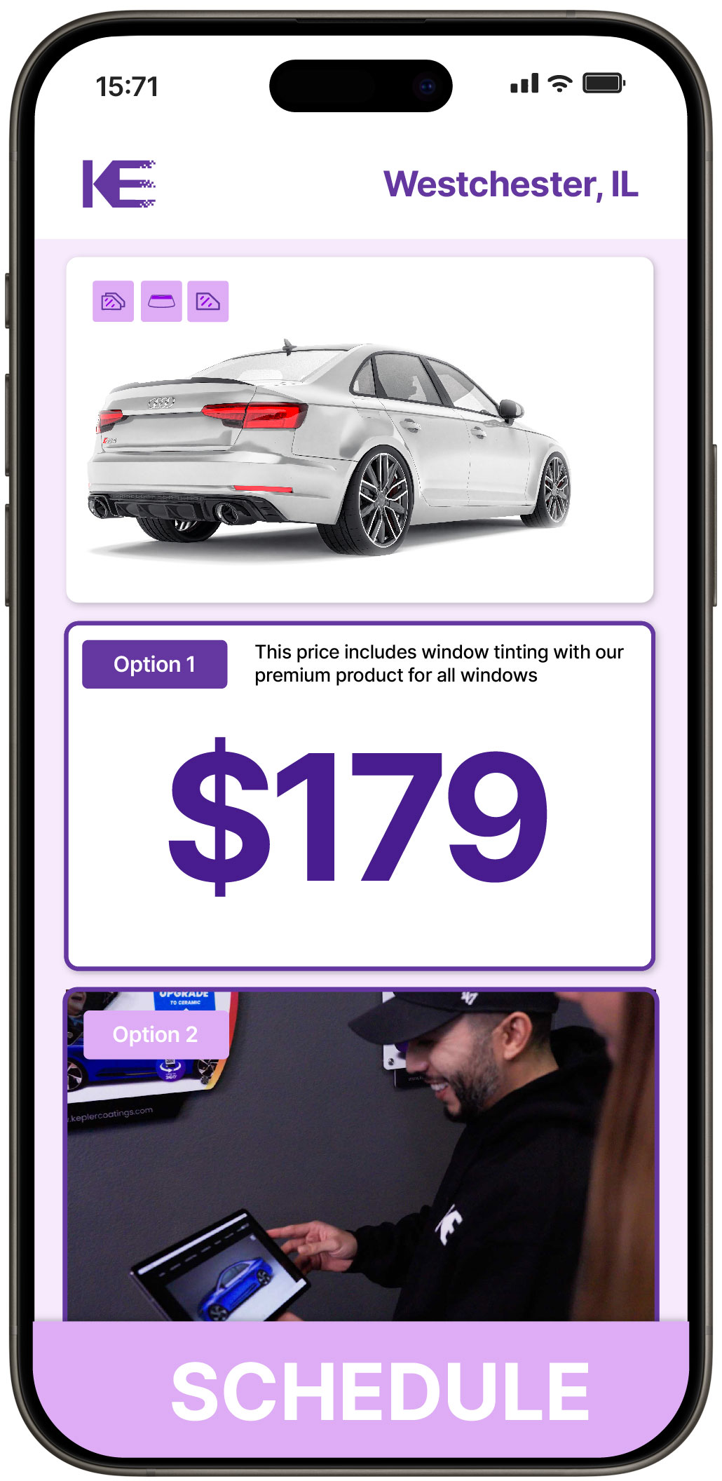 View Competitive Car Window Tinting Costs in Westchester, Illinois