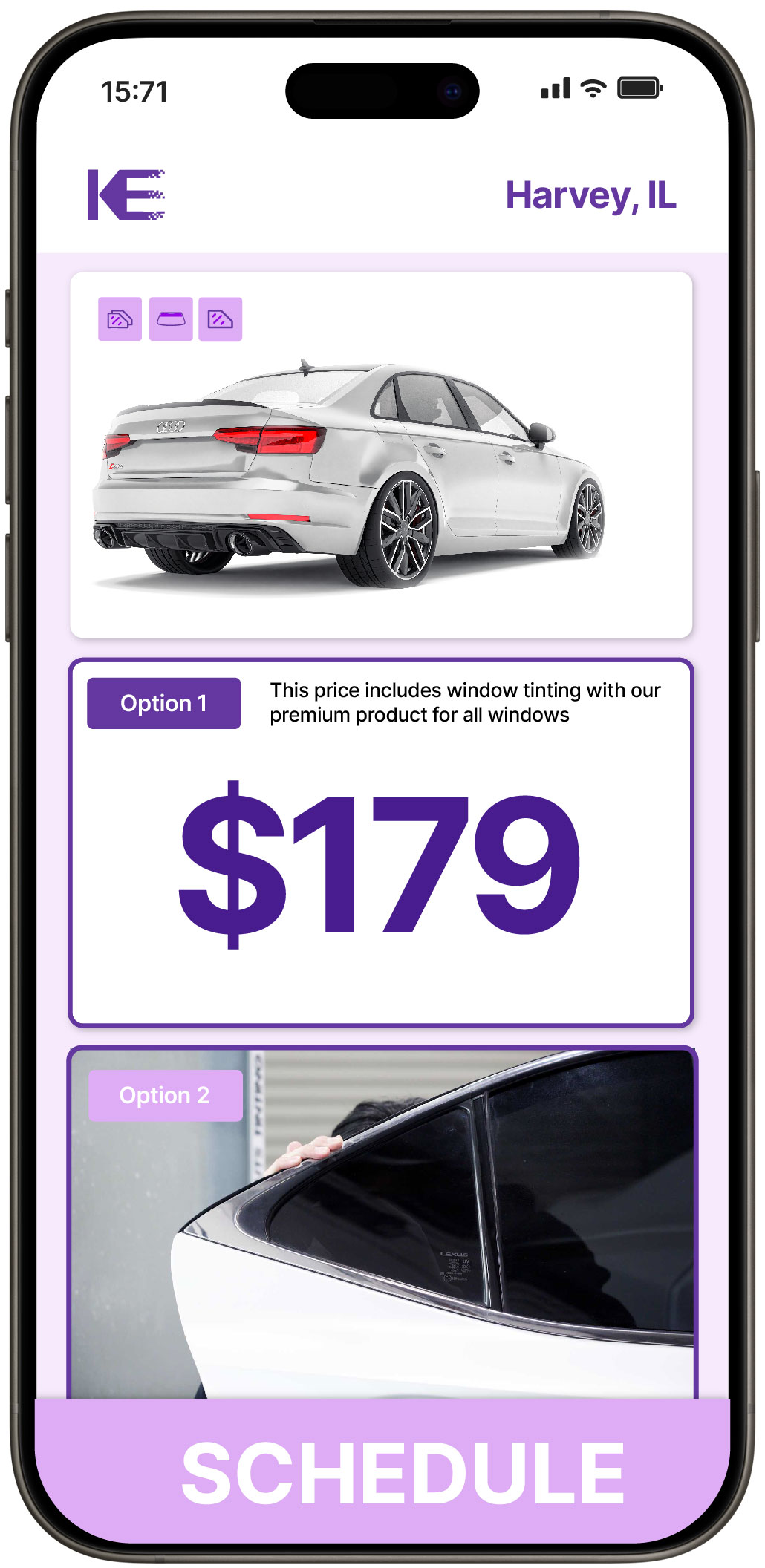 View Affordable Car Window Tinting Prices in Harvey, Illinois