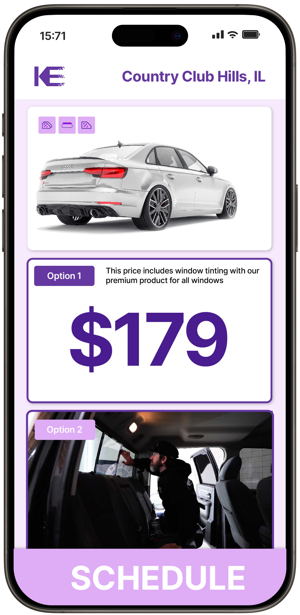 View Reasonable Car Window Tinting Prices in Country Club Hills, Illinois