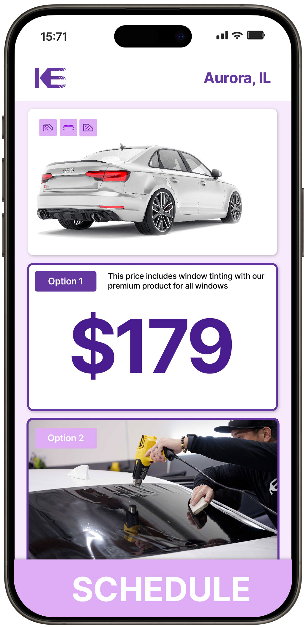 View Reasonable Car Window Tinting Rates in Aurora, Illinois