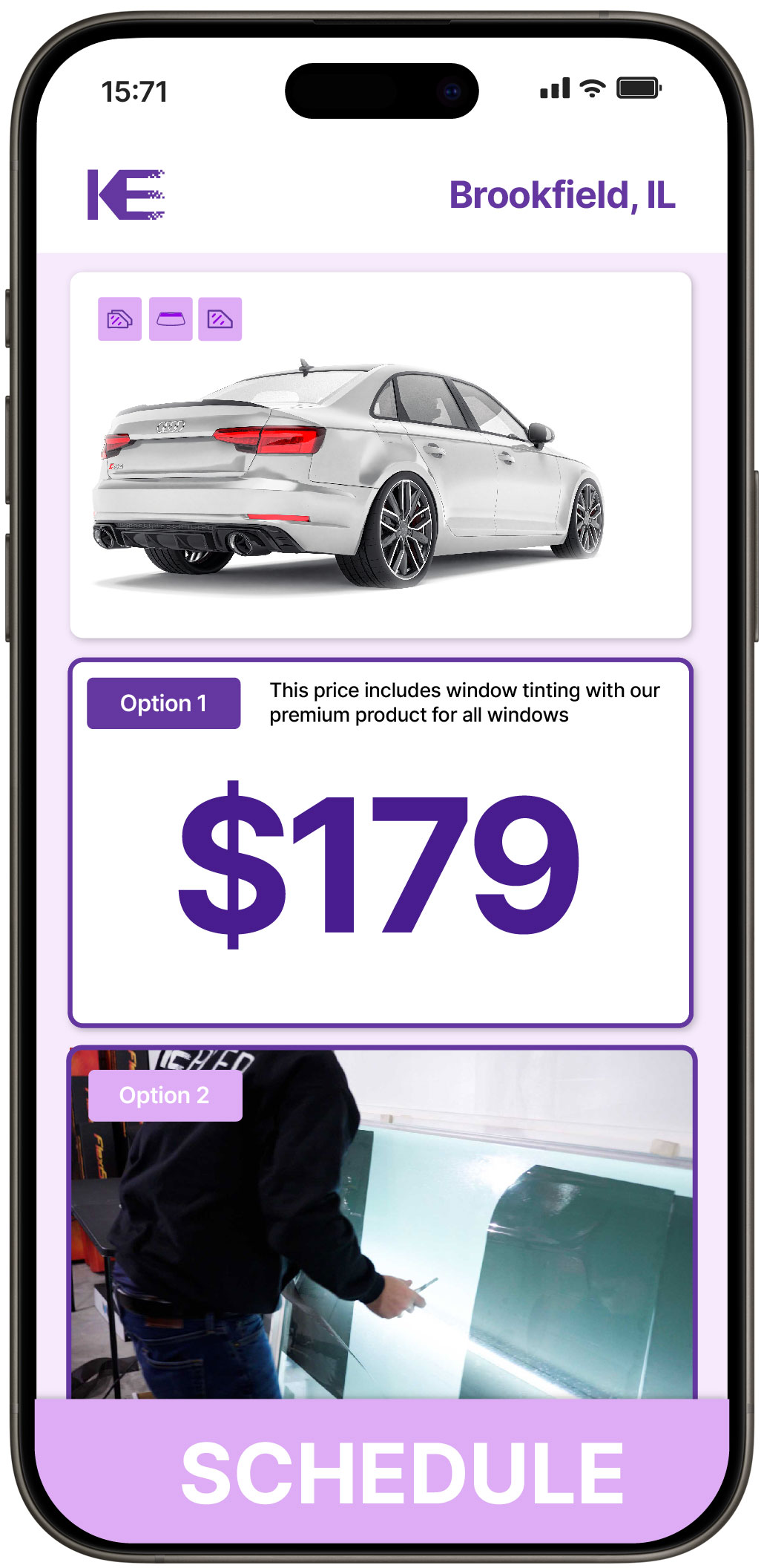 View Competitive Car Window Tinting Costs in Brookfield, Illinois