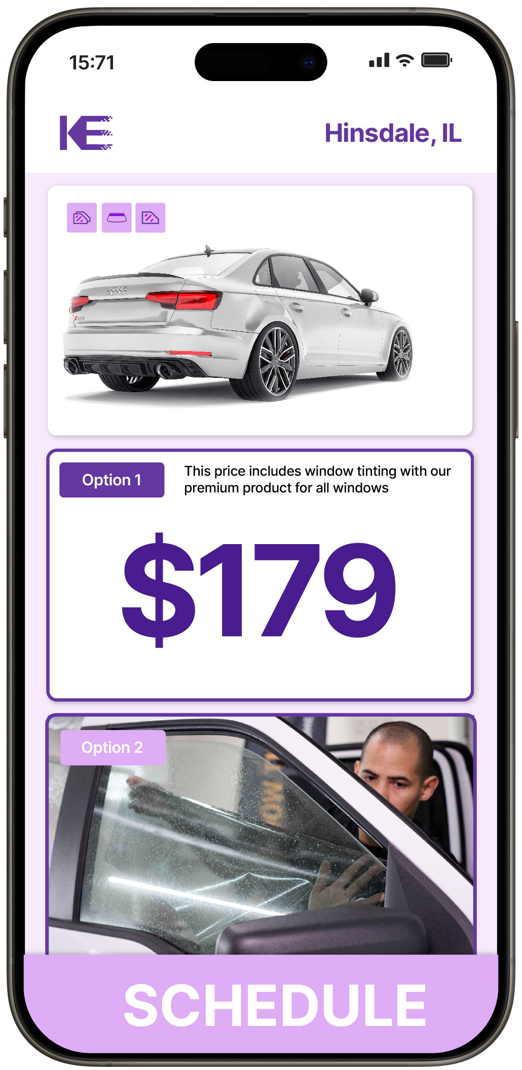 View Competitive Car Window Tinting Costs in Hinsdale, Illinois