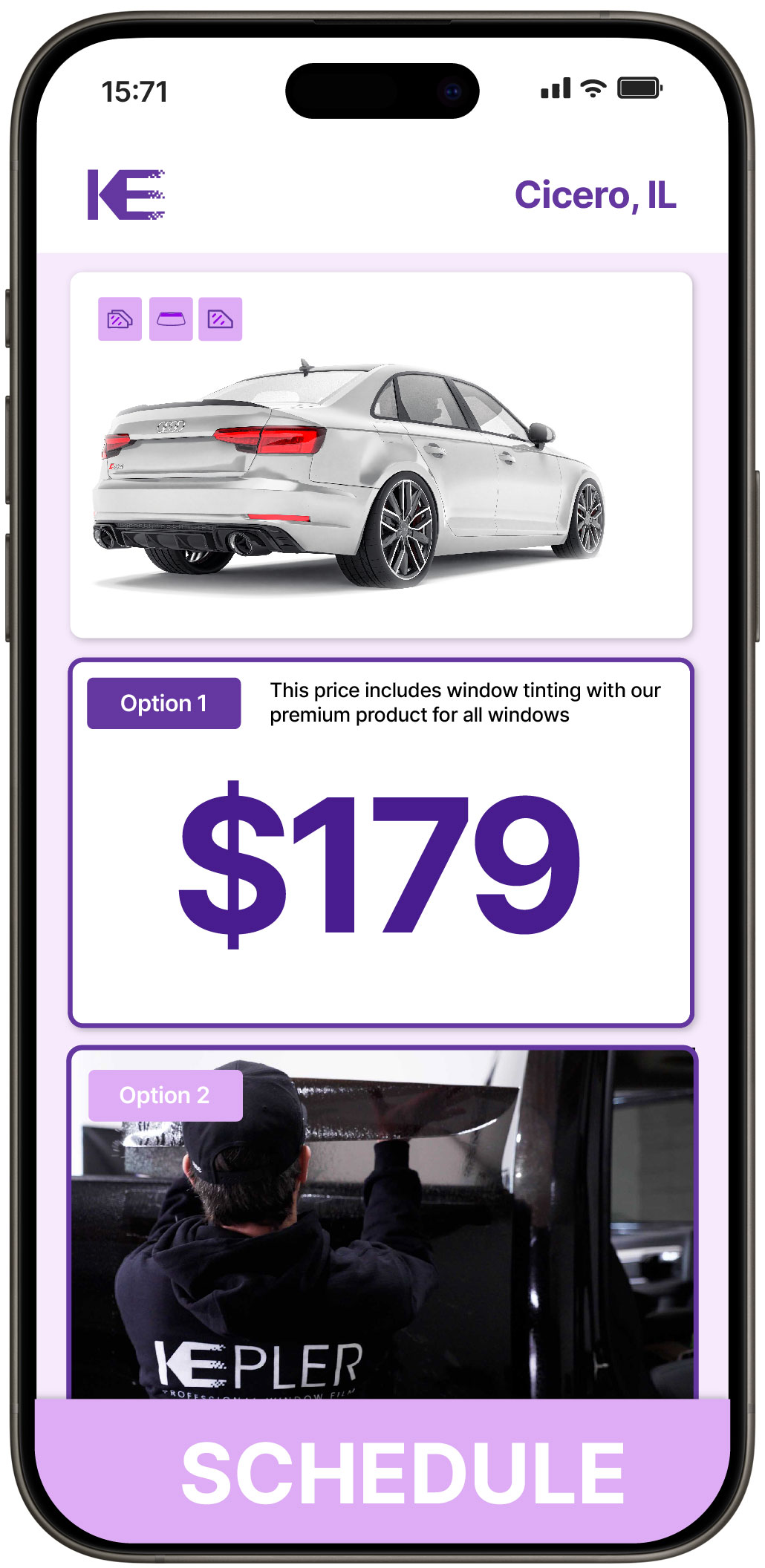 View Affordable Car Window Tinting Prices in Cicero, Illinois
