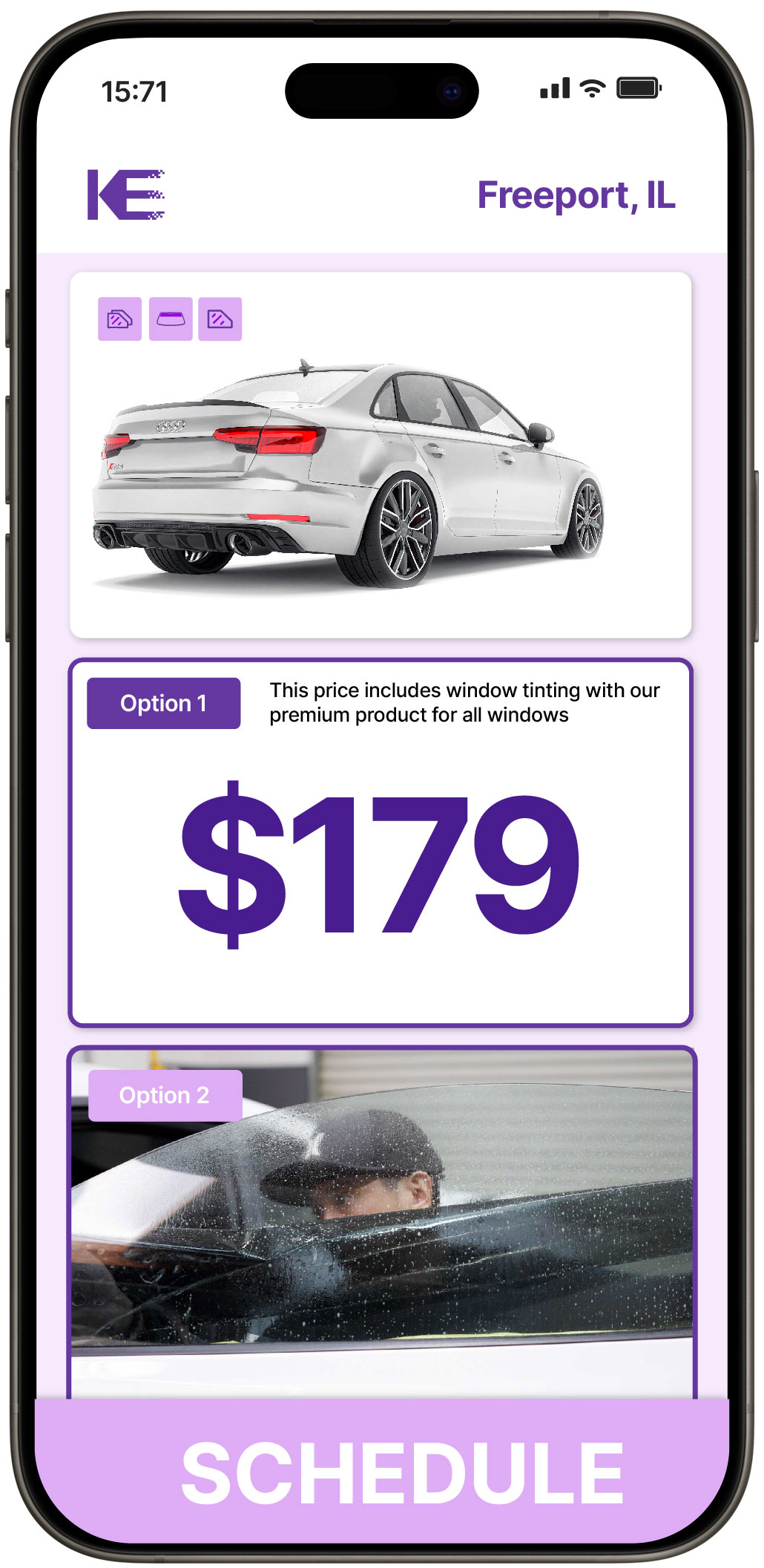 View Competitive Car Window Tinting Prices in Freeport, Illinois