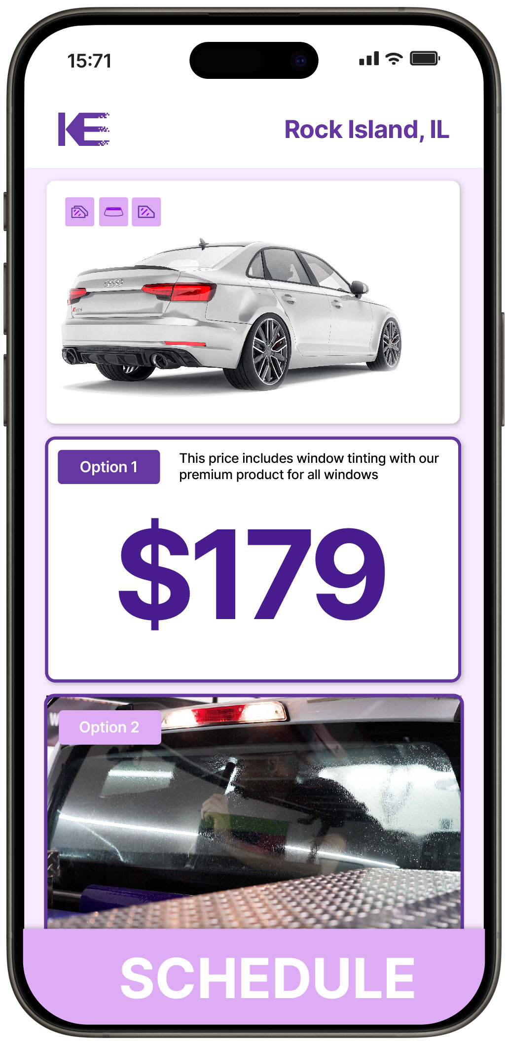 View Affordable Car Window Tinting Prices in Rock Island, Illinois