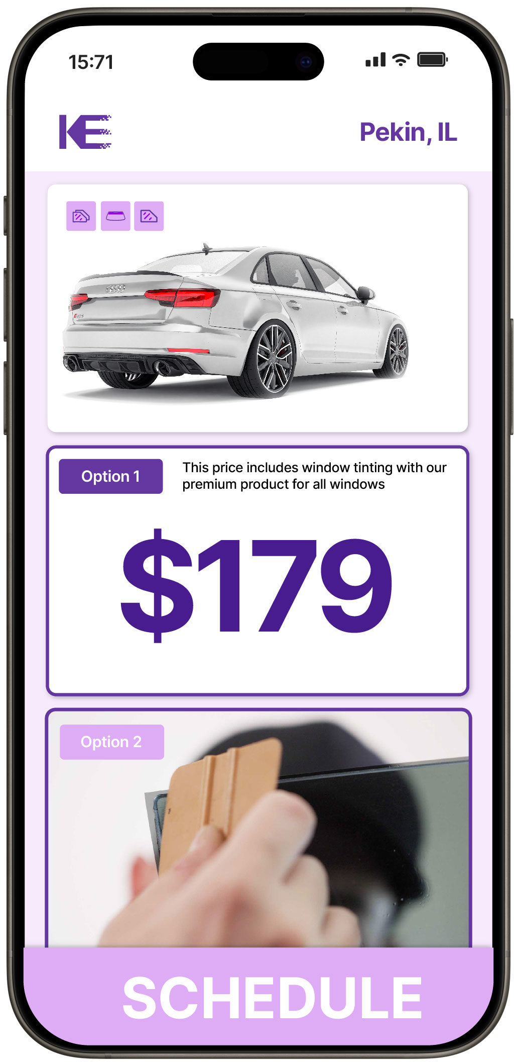 View Reasonable Car Window Tinting Rates in Pekin, Illinois