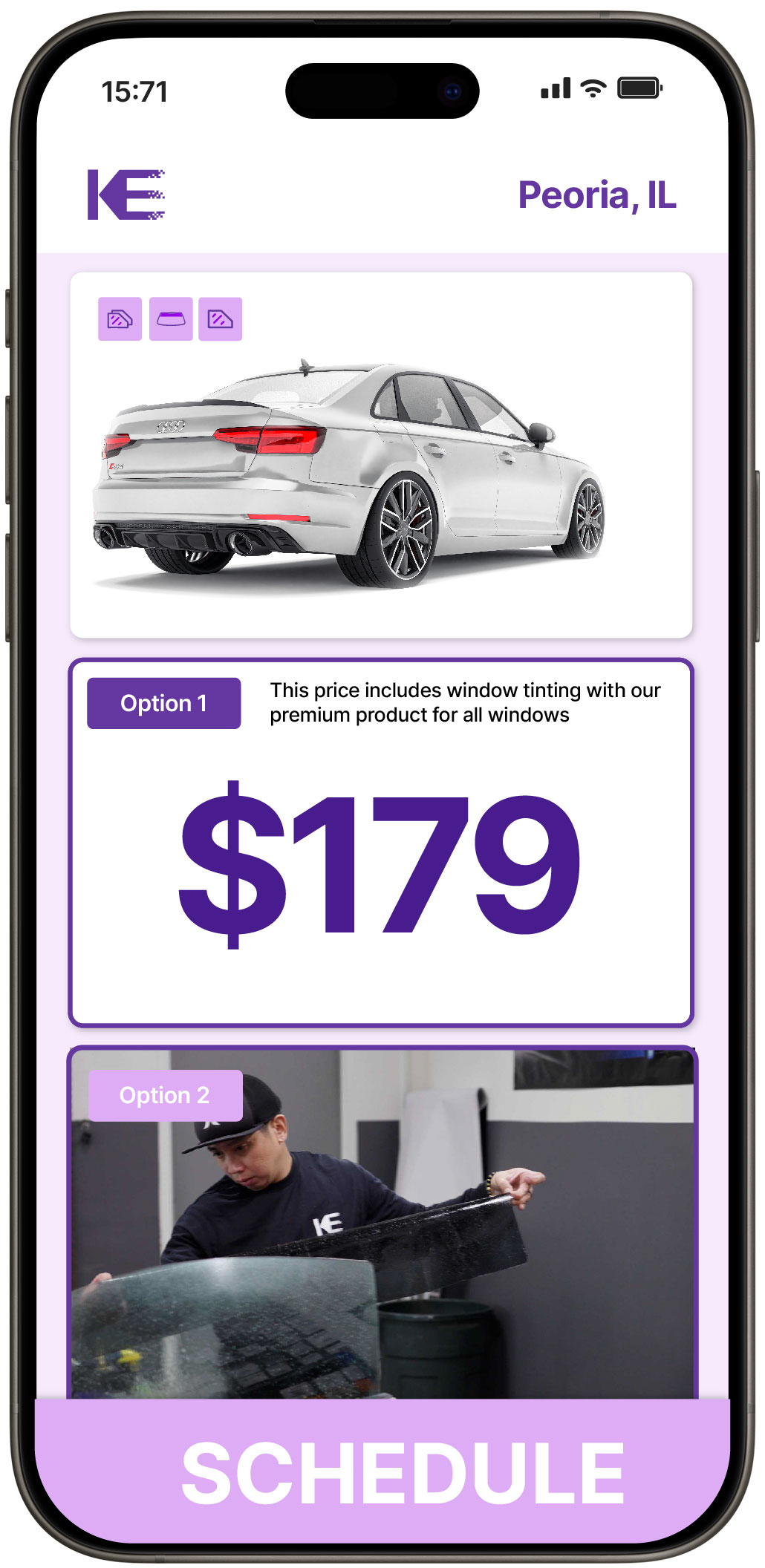 View Reasonable Car Window Tinting Costs in Peoria, Illinois