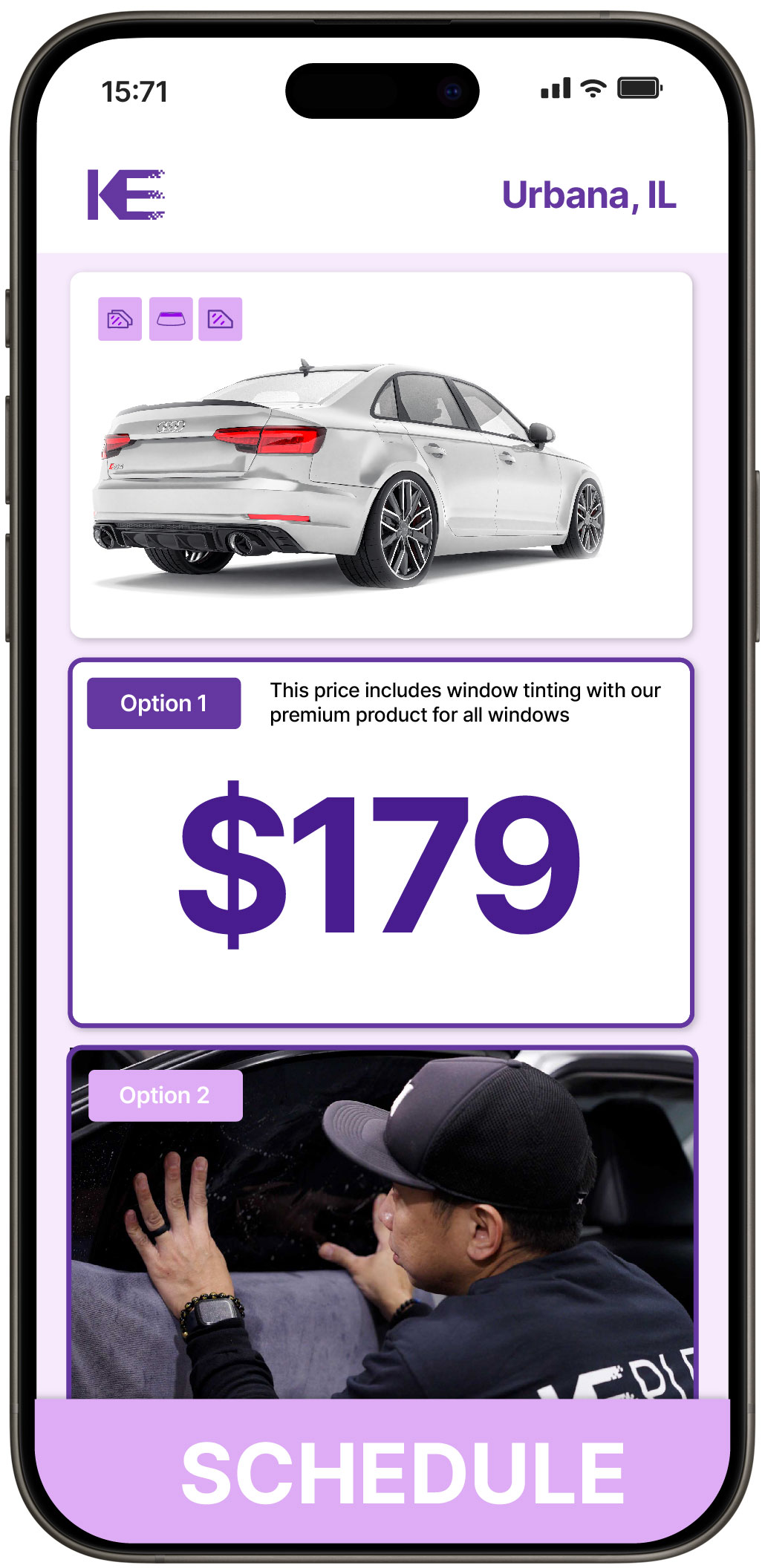 View Affordable Car Window Tinting Costs in Urbana, Illinois