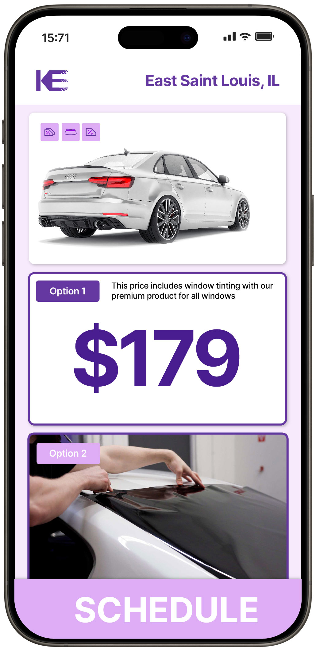 View Affordable Car Window Tinting Rates in East Saint Louis, Illinois