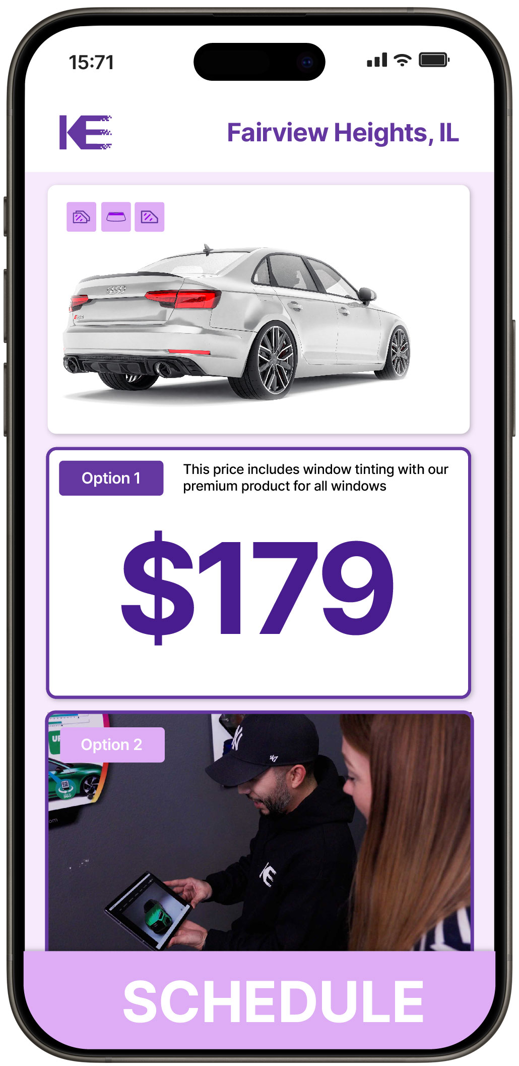 View Reasonable Car Window Tinting Rates in Fairview Heights, Illinois