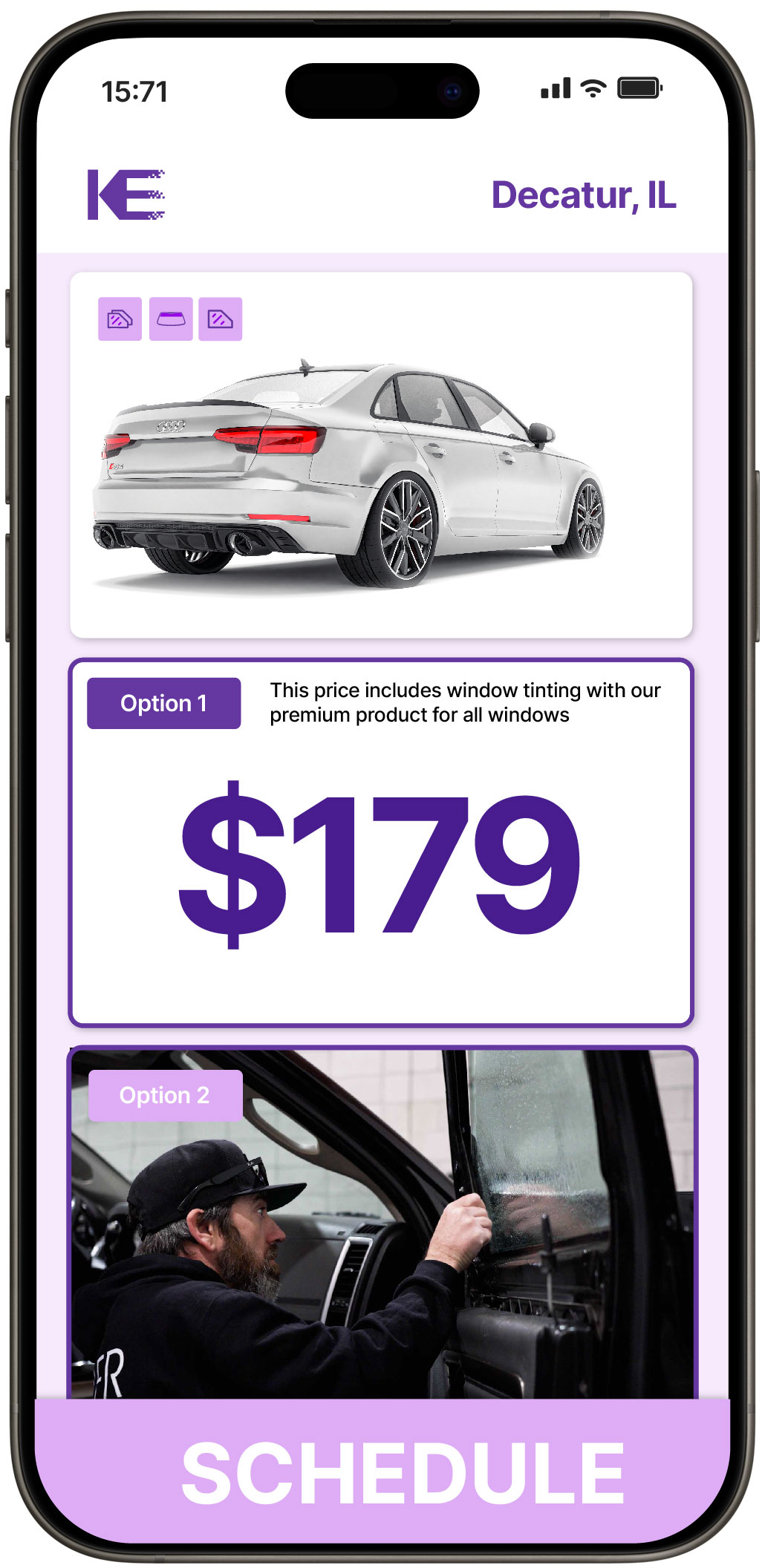 View Affordable Car Window Tinting Prices in Decatur, Illinois