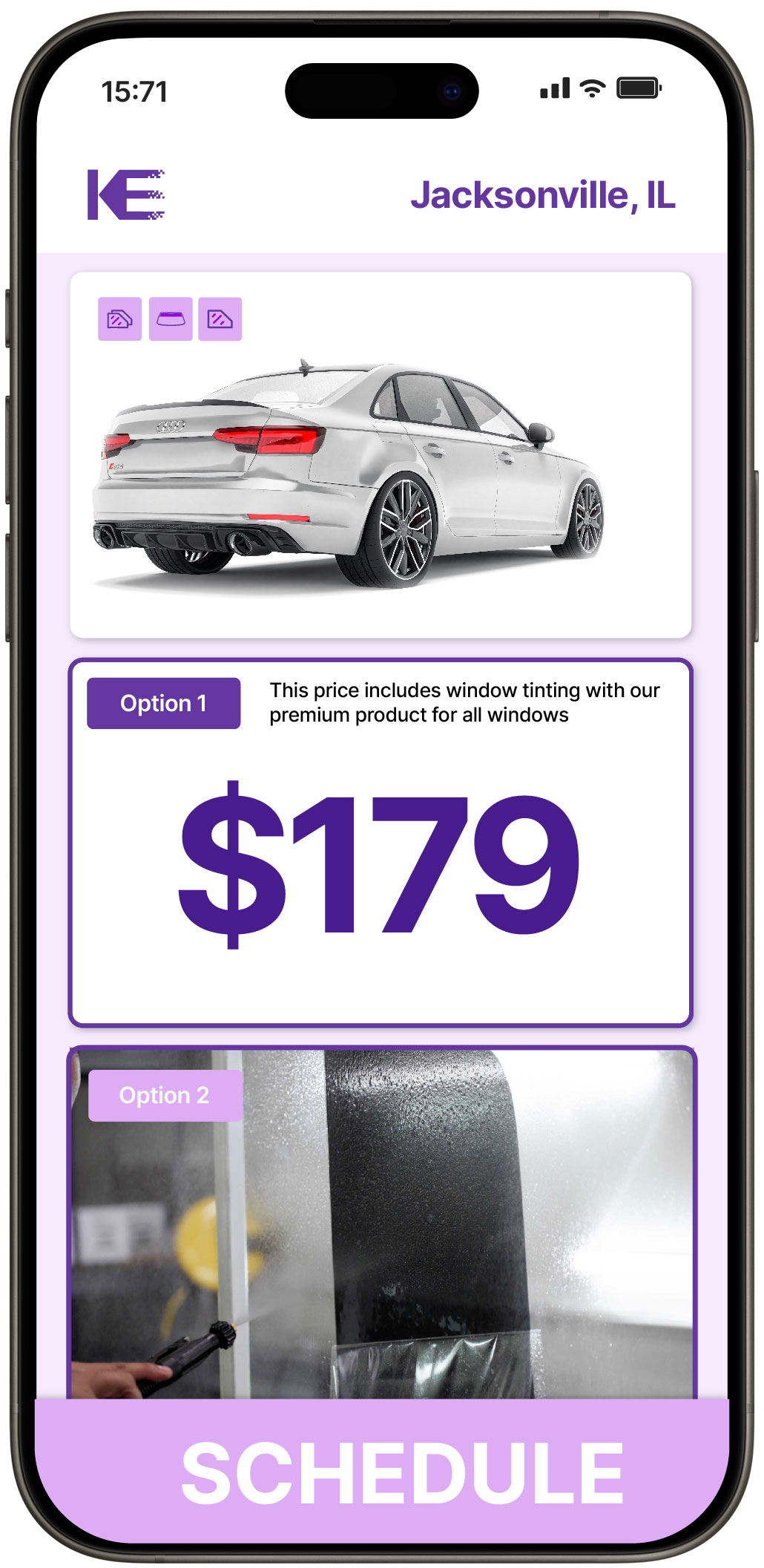 View Competitive Car Window Tinting Prices in Jacksonville, Illinois